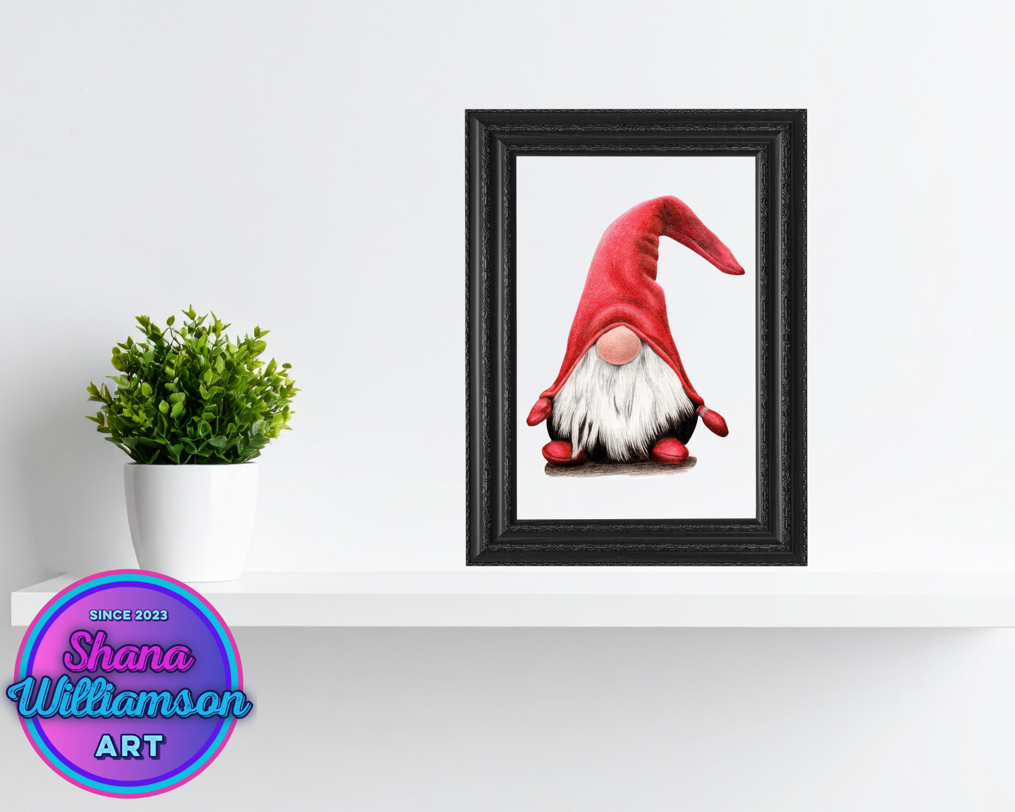 Gnome Hot press Fine Art print