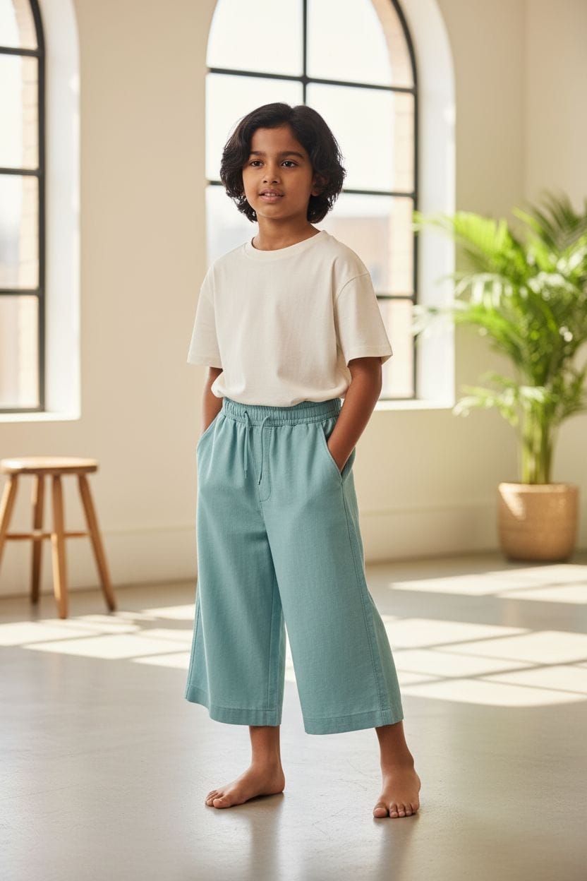 Kids' Relaxed Fit Culotte Pants