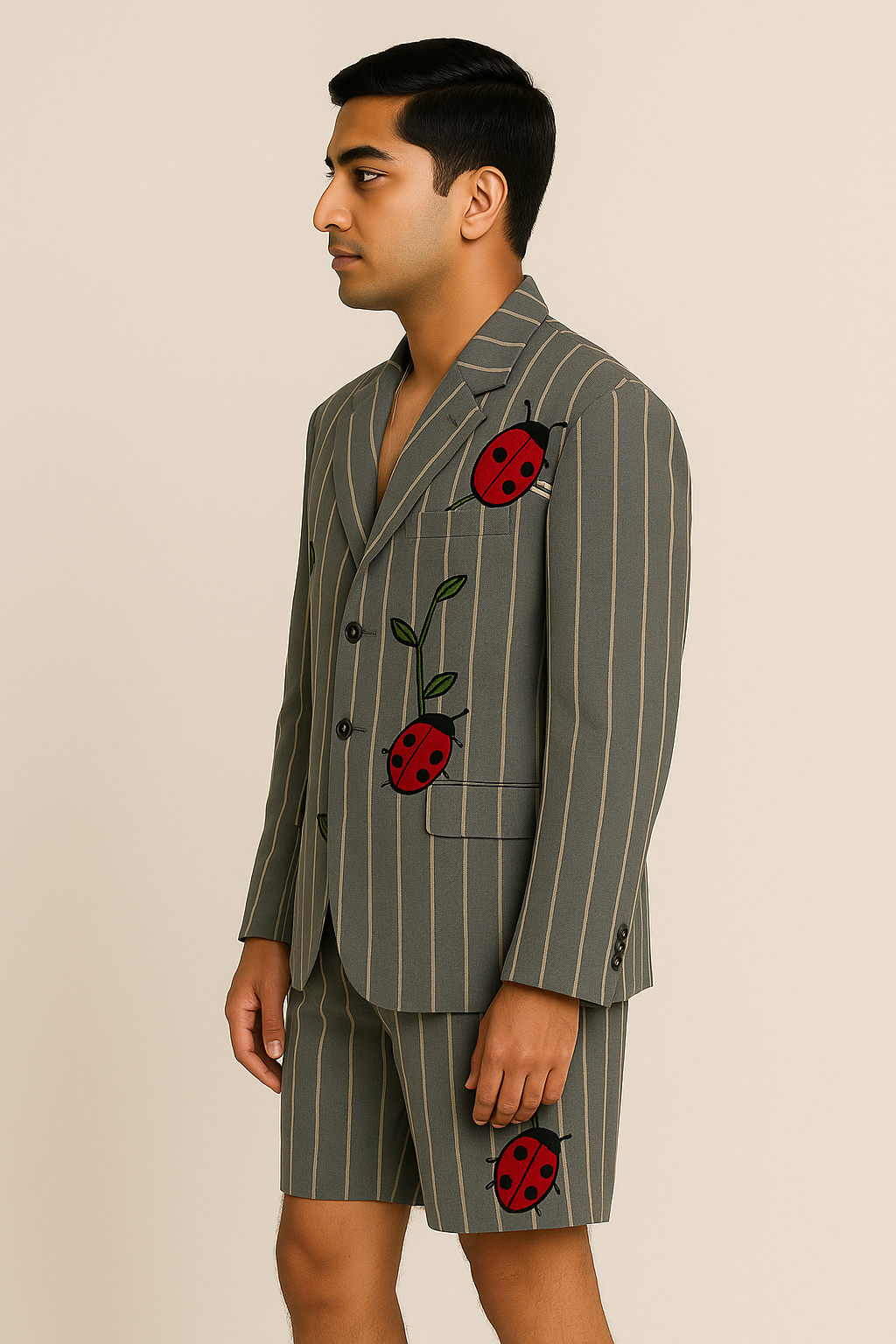 Ladybug Pinstripe Tailored Co-ord Set