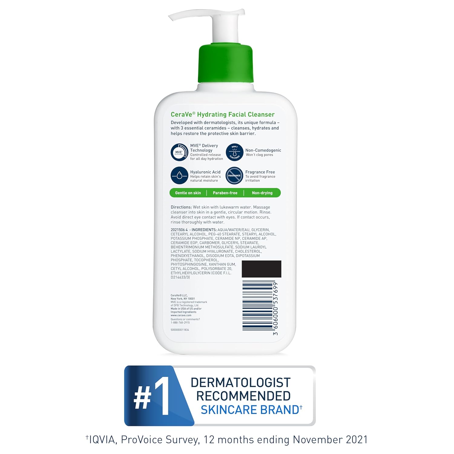 CeraVe hydrating facial cleanser 