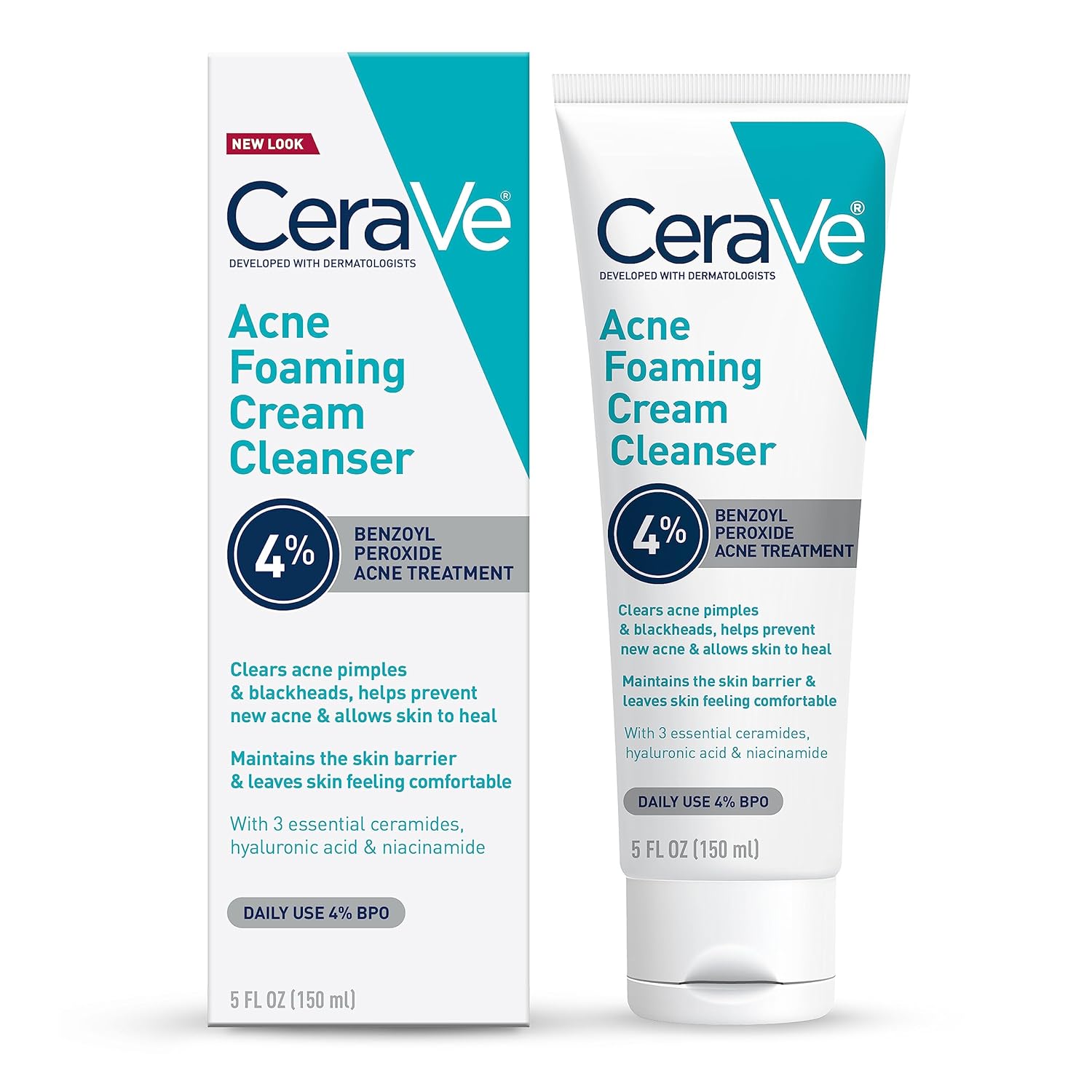 CeraVe acne foaming clenser 4% Benzoyl peroxide