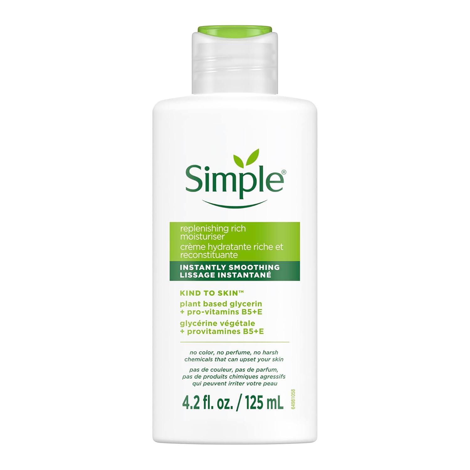 Simple replenishing rich moisturizer