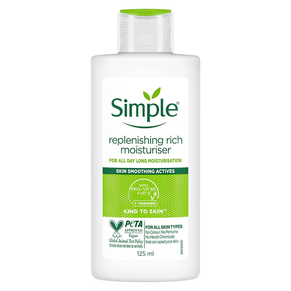 Simple replenishing rich moisturizer with niacinamide