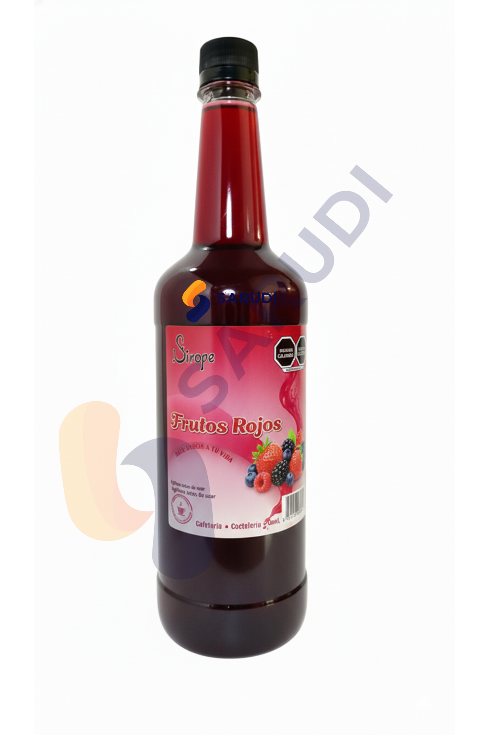 Jarabe de Frutos Rojos 1 Lt. – Sirope Profesional para Coctelería, Cafetería y Bebidas