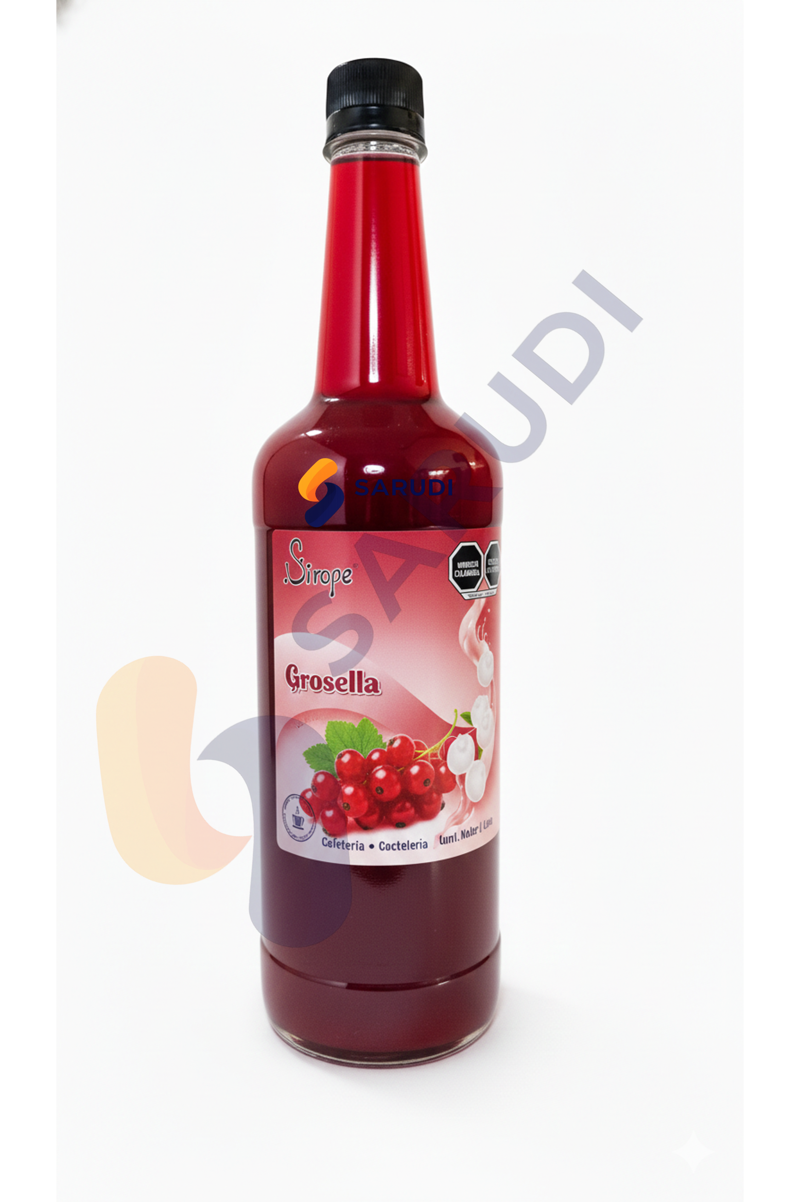 Jarabe de Grosella 1 Lt. – Sirope Profesional para Coctelería, Cafetería y Bebidas