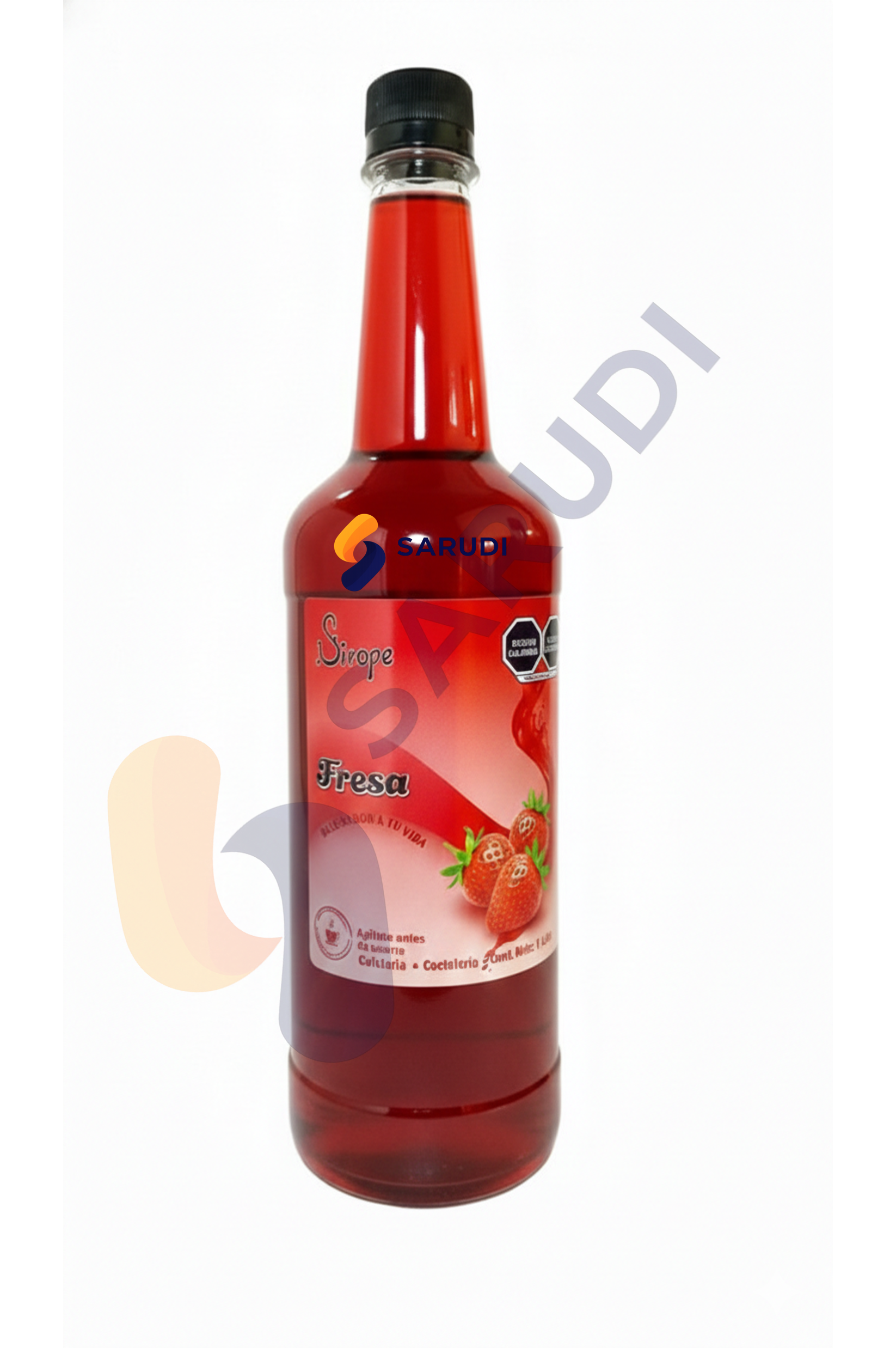 Jarabe de Fresa 1 Lt. – Sirope Profesional para Coctelería, Cafetería y Bebidas