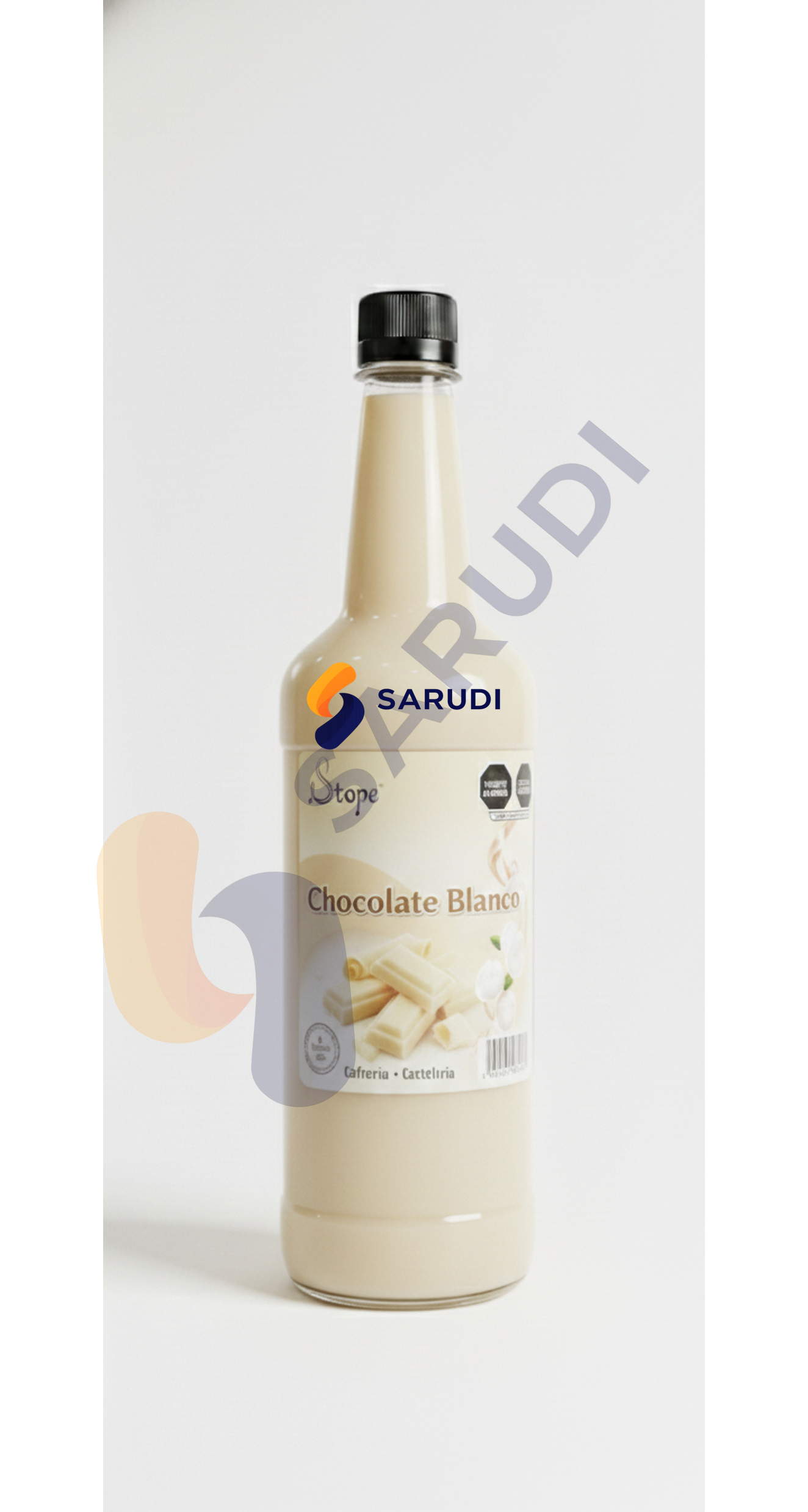 Jarabe Concentrado Sabor Chocolate Blanco SARUDI 1 Litro – Perfil Cremoso Premium