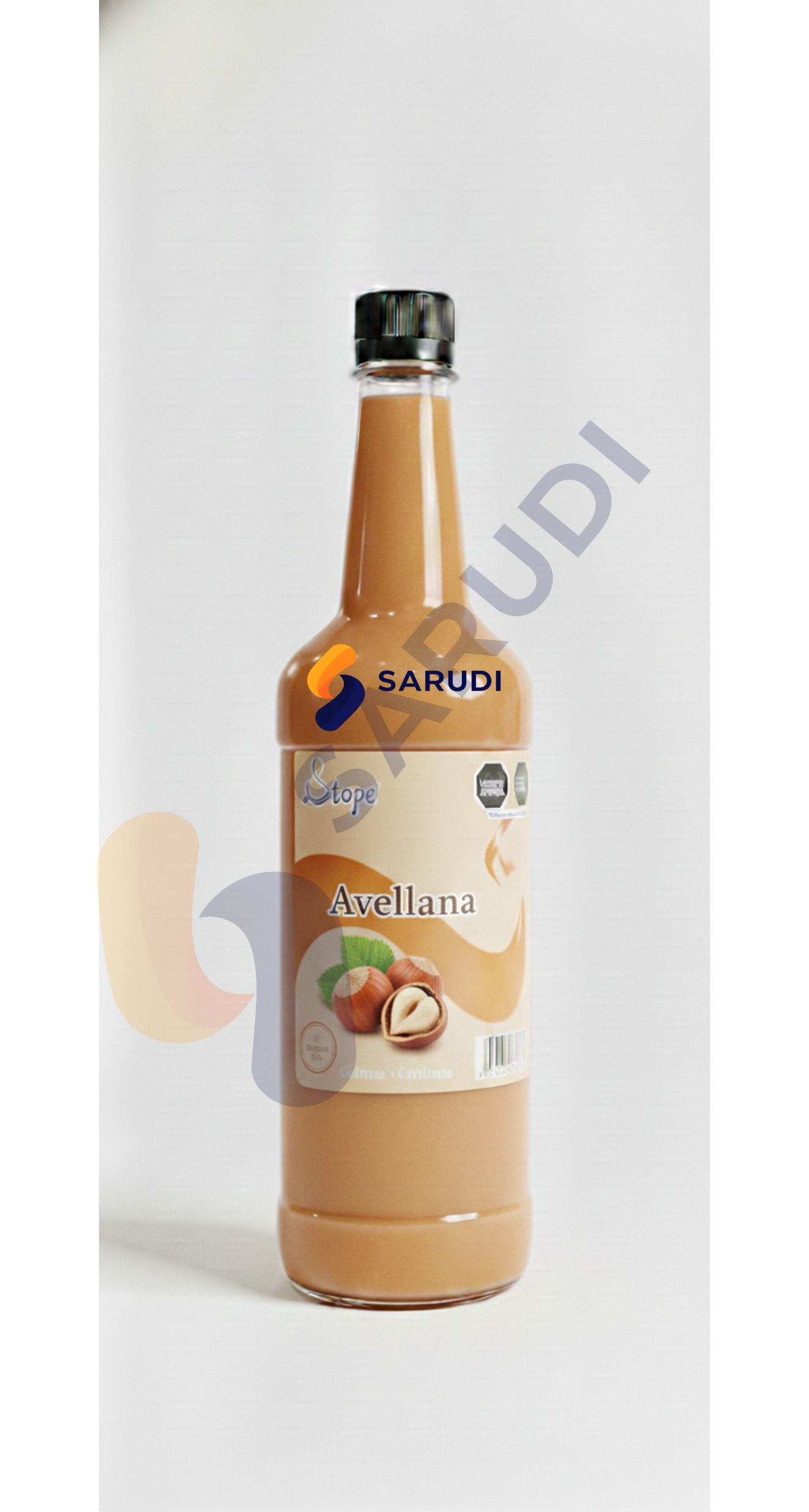 Jarabe Concentrado Sabor Avellana SARUDI – Ideal para Café, Cocteles y Repostería