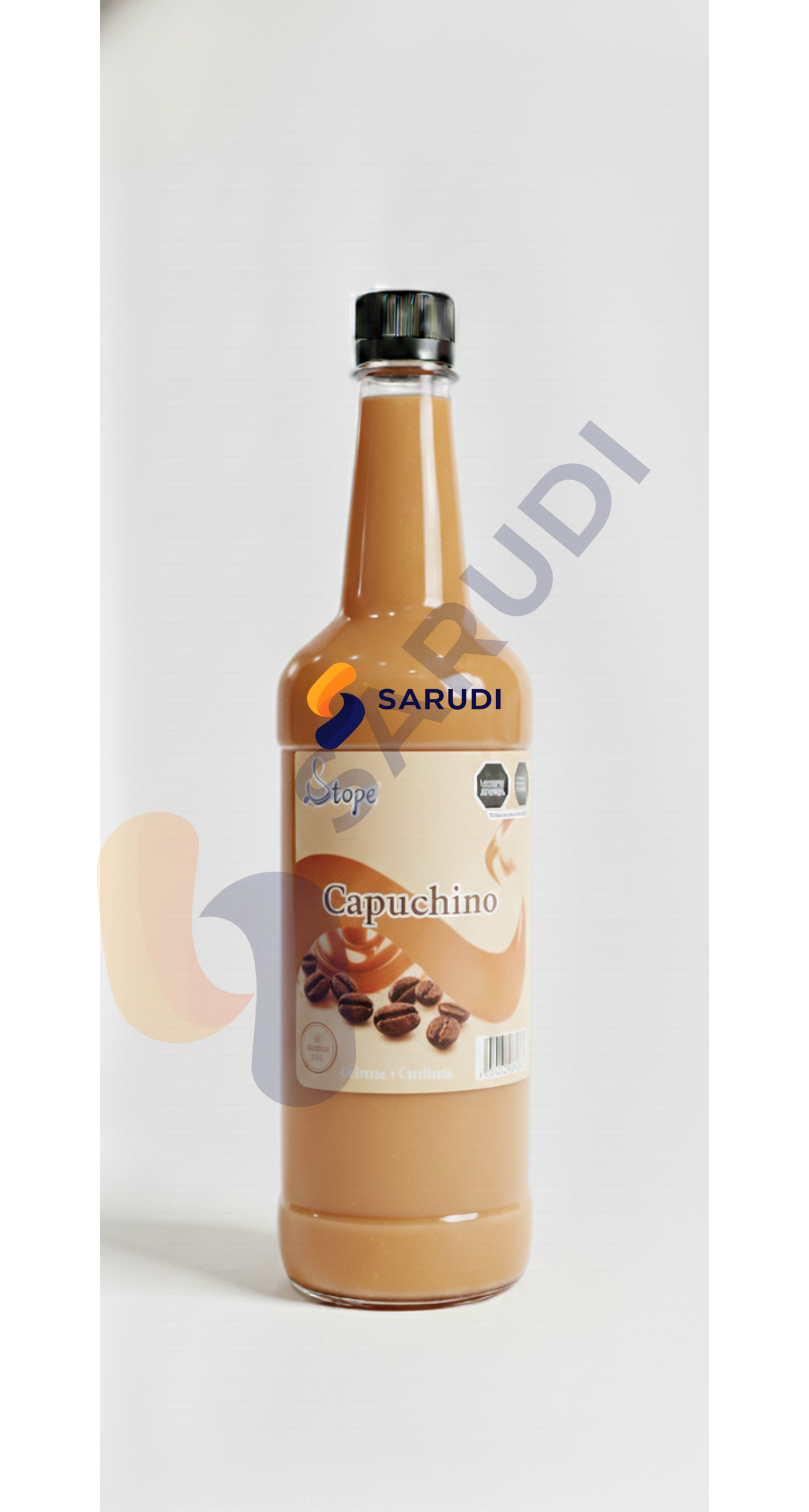 Jarabe Concentrado Sabor Capuchino SARUDI 1 Litro – Perfil Café Cremoso Premium