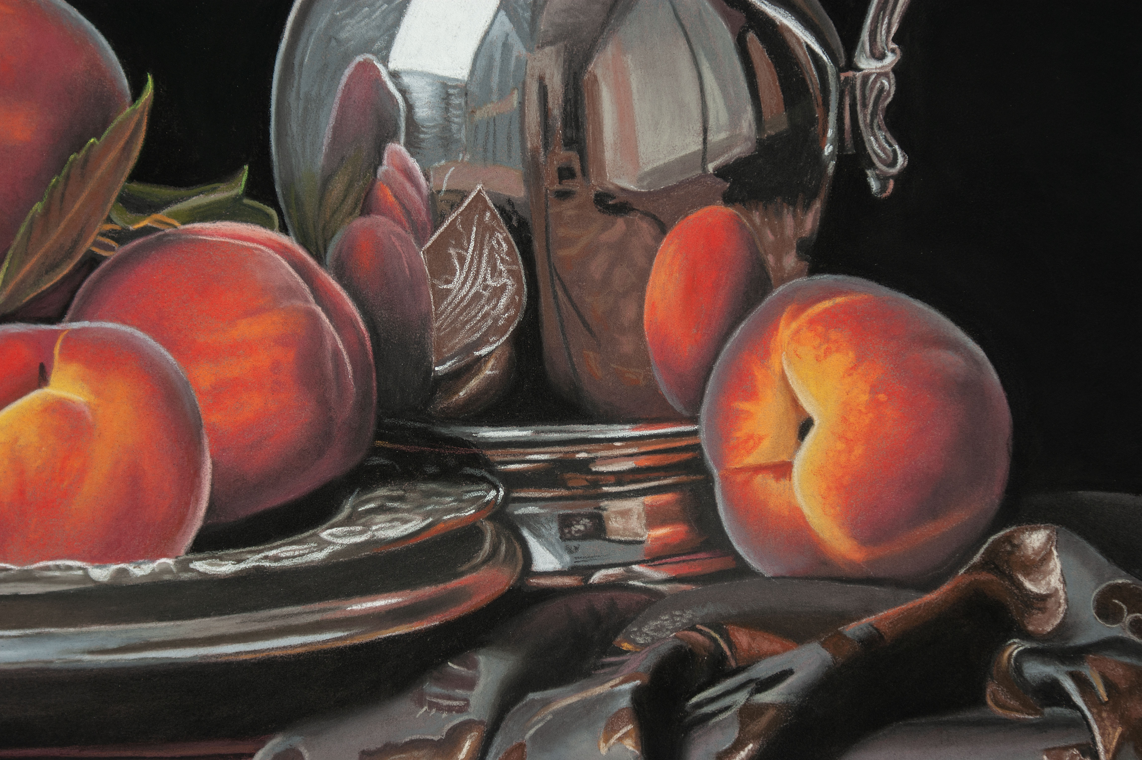 Peaches and Silver Jug