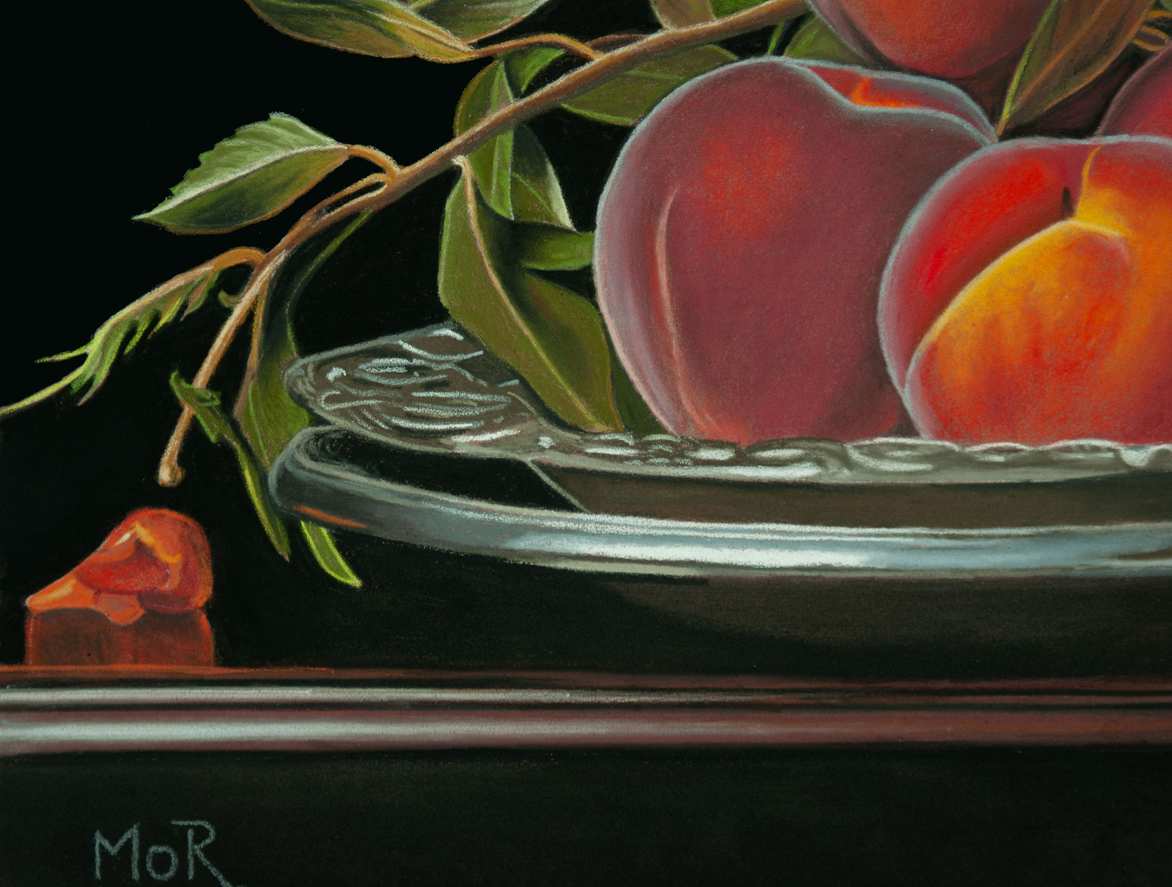 Peaches and Silver Jug