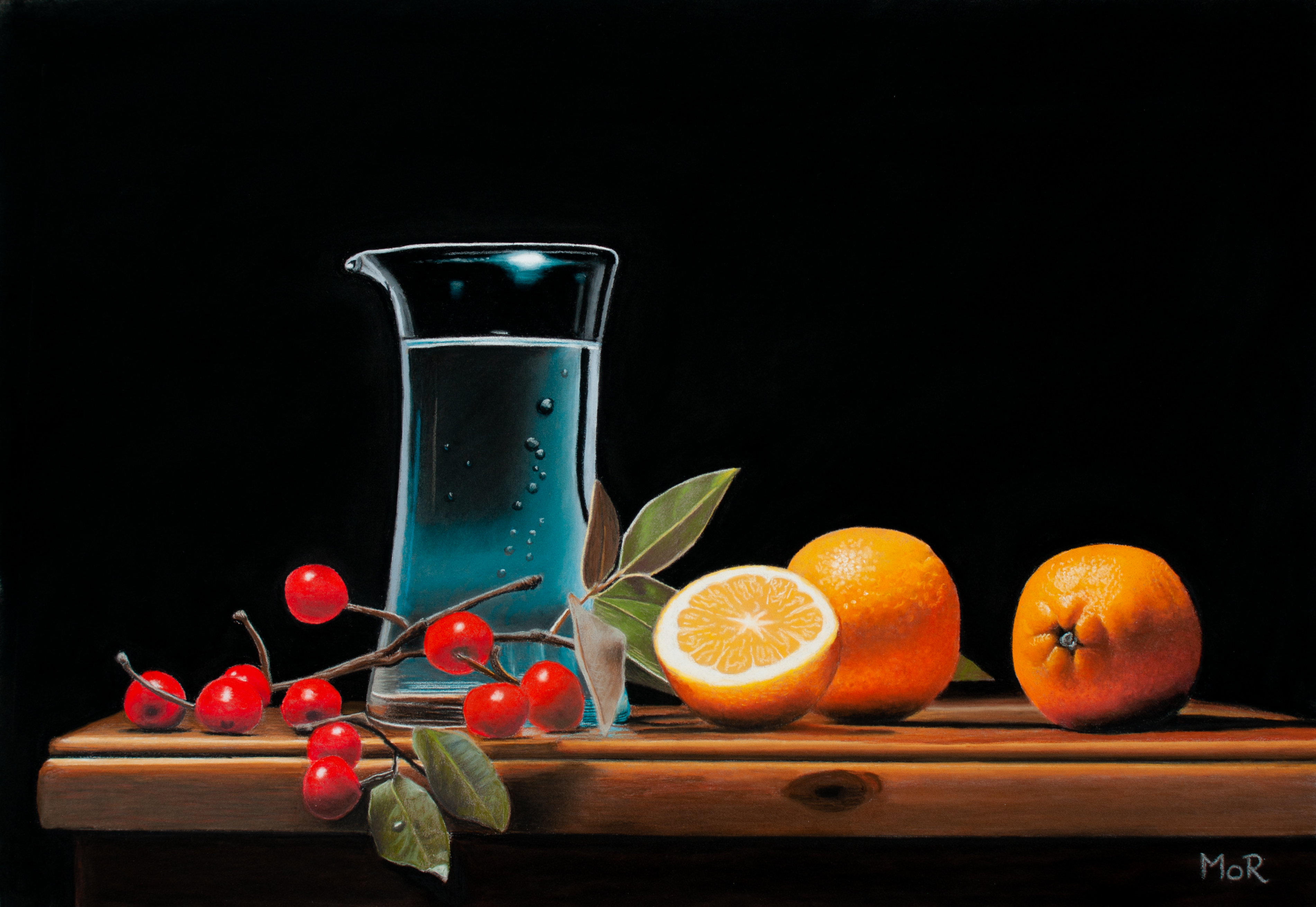 Berries, Oranges and Water Jug