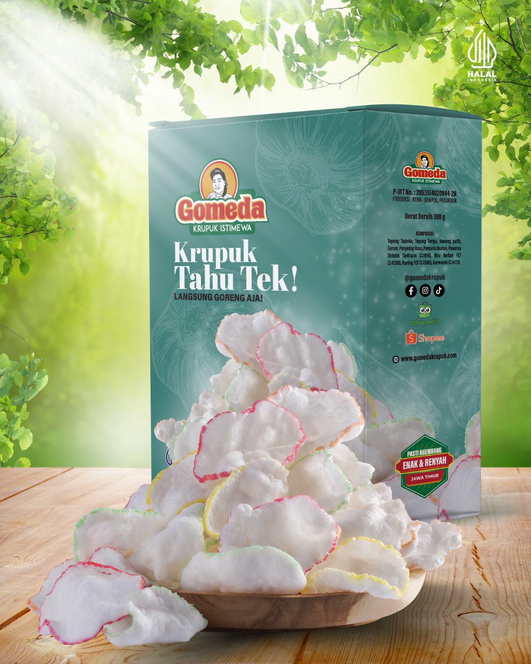 Krupuk Tahu Tek