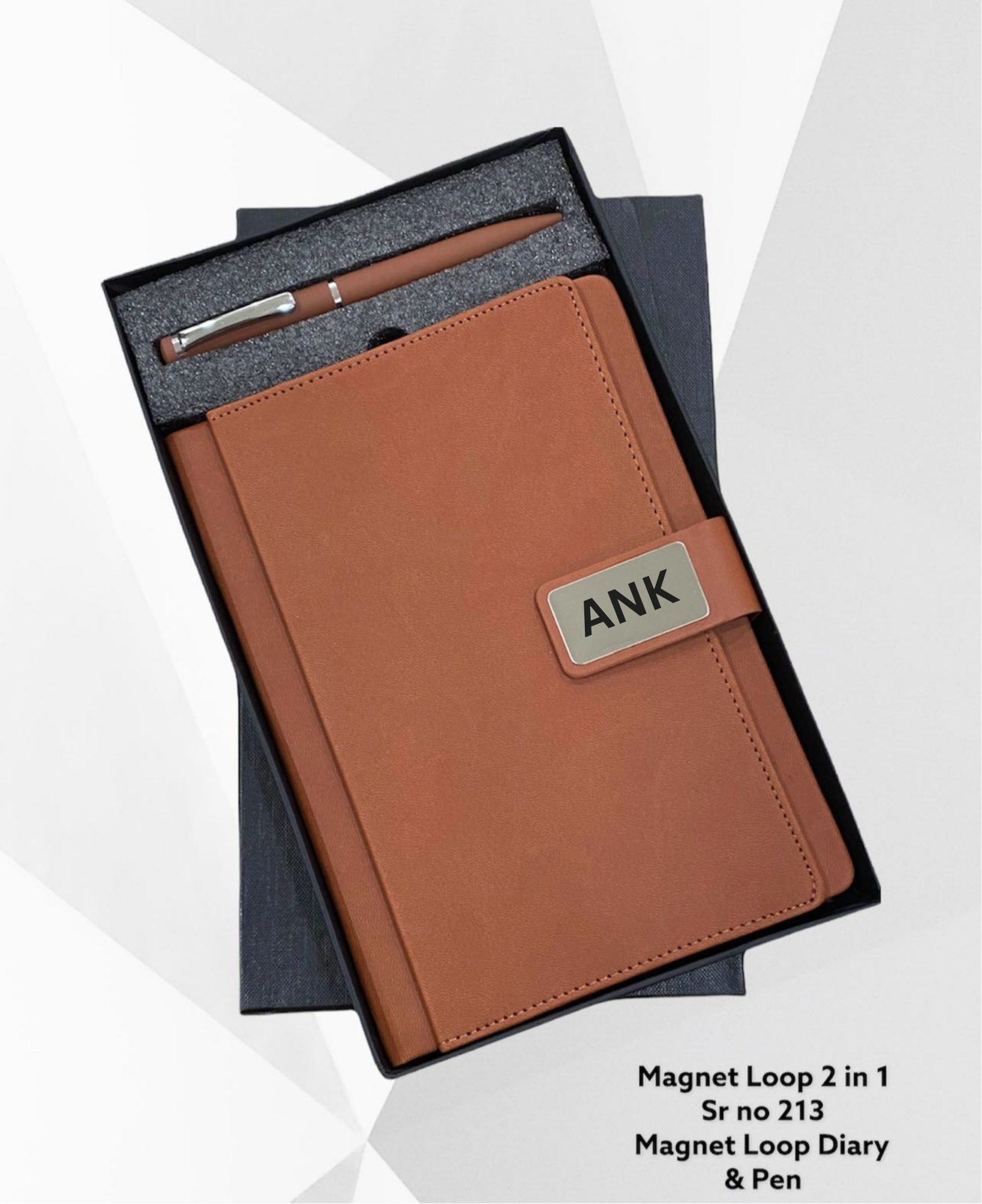 Magnet Loop Diary & Metal Pen Combo