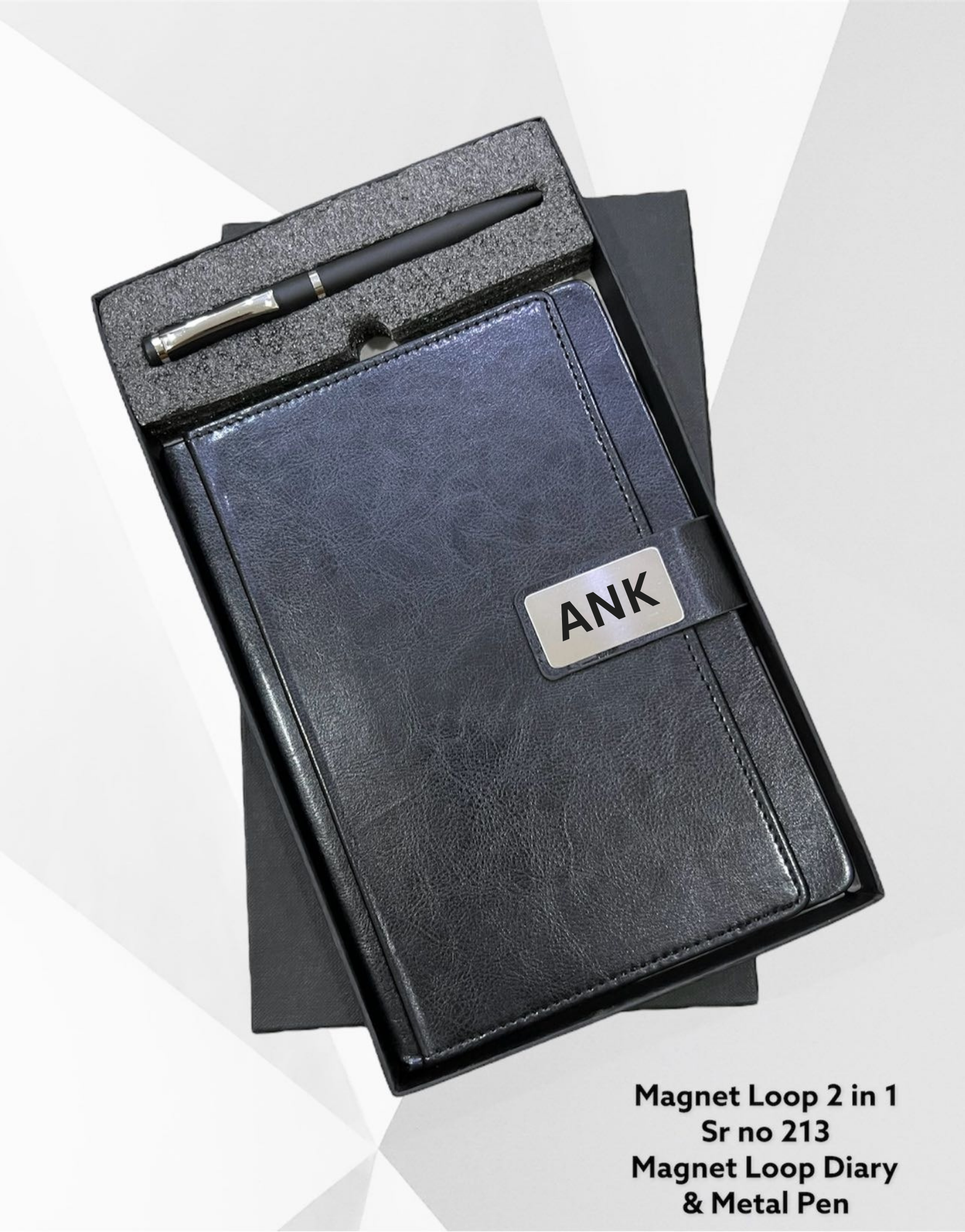 Magnet Loop Diary & Metal Pen Combo