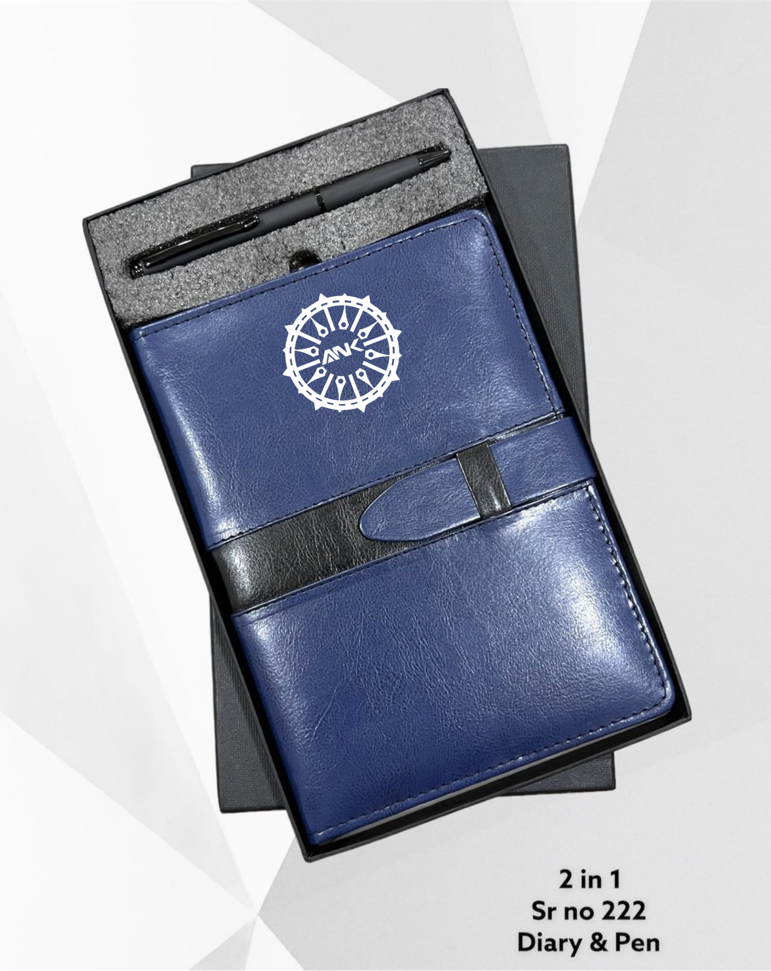 Leather Finish Diary with Belt and Pen Combo