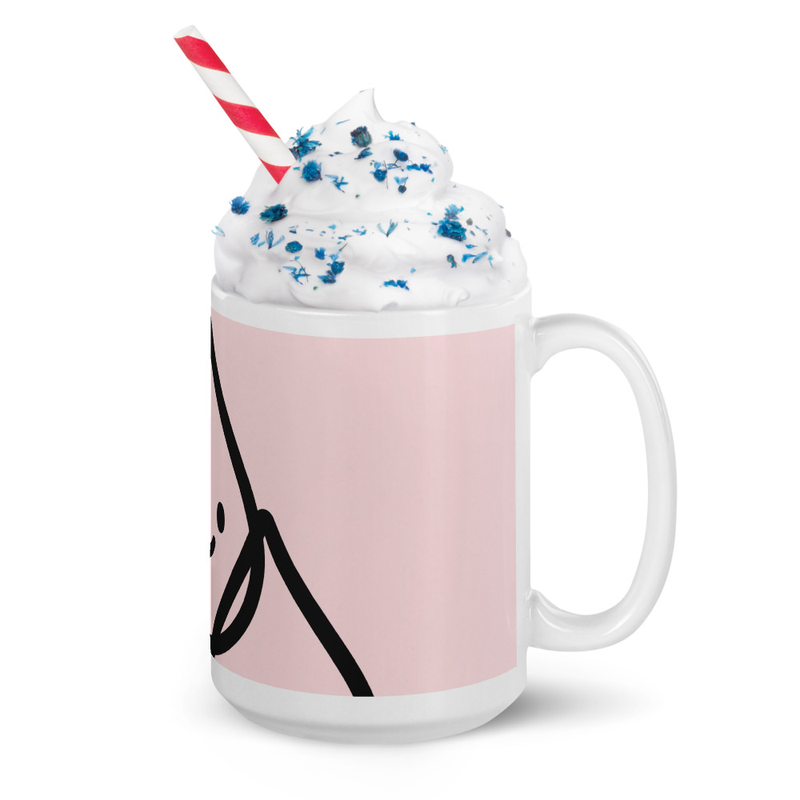 Smiling Drop Pink Mug
