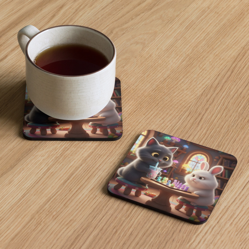 Animal Friends Chess Coaster