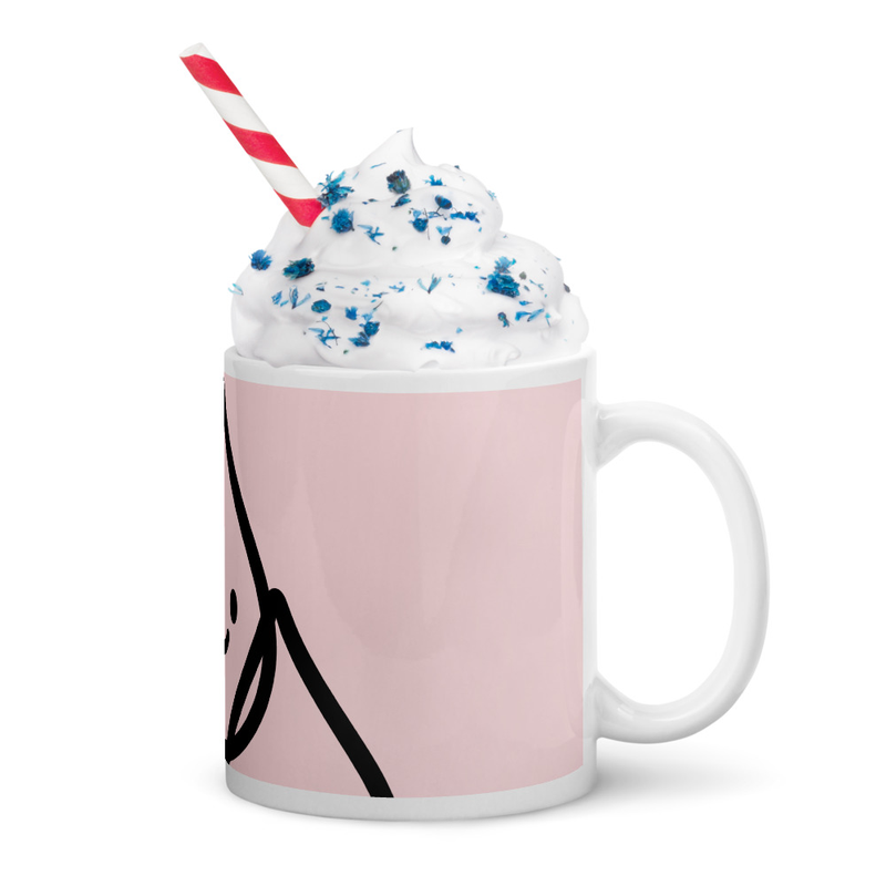 Smiling Drop Pink Mug