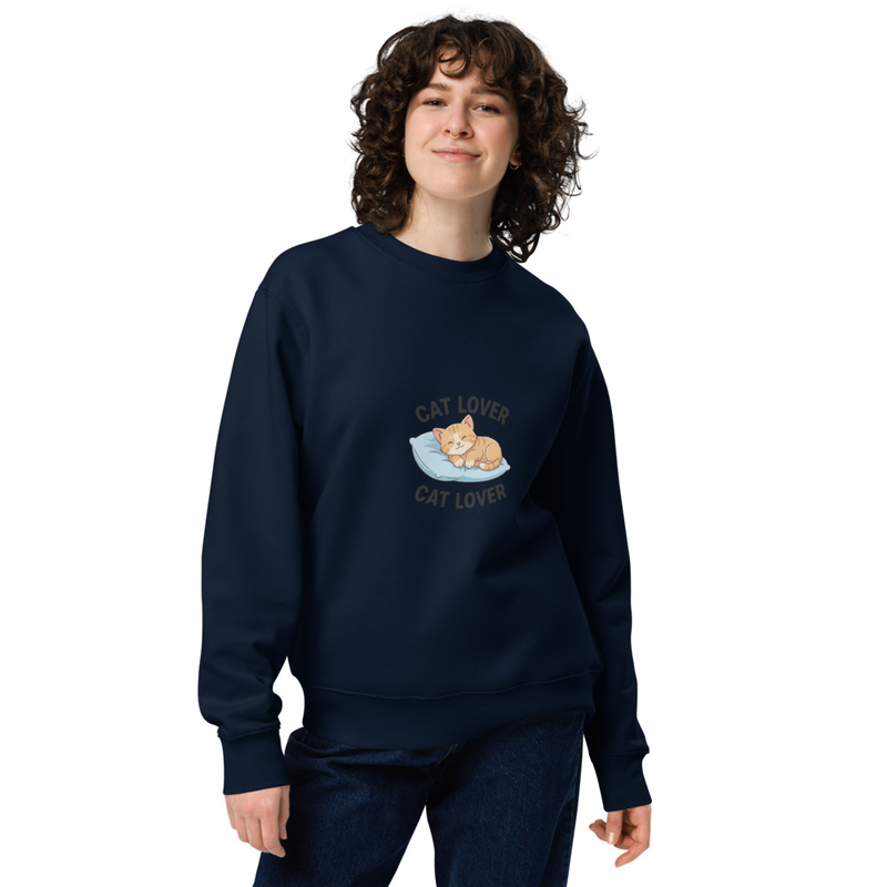 Cat Lover Unisex Eco Sweatshirt