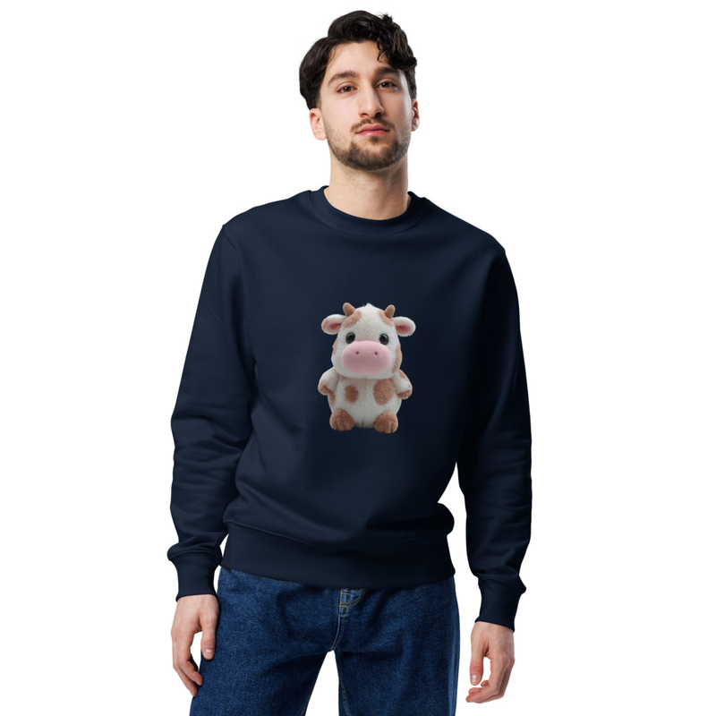 Cute Cow Unisex eco Sweatshirt