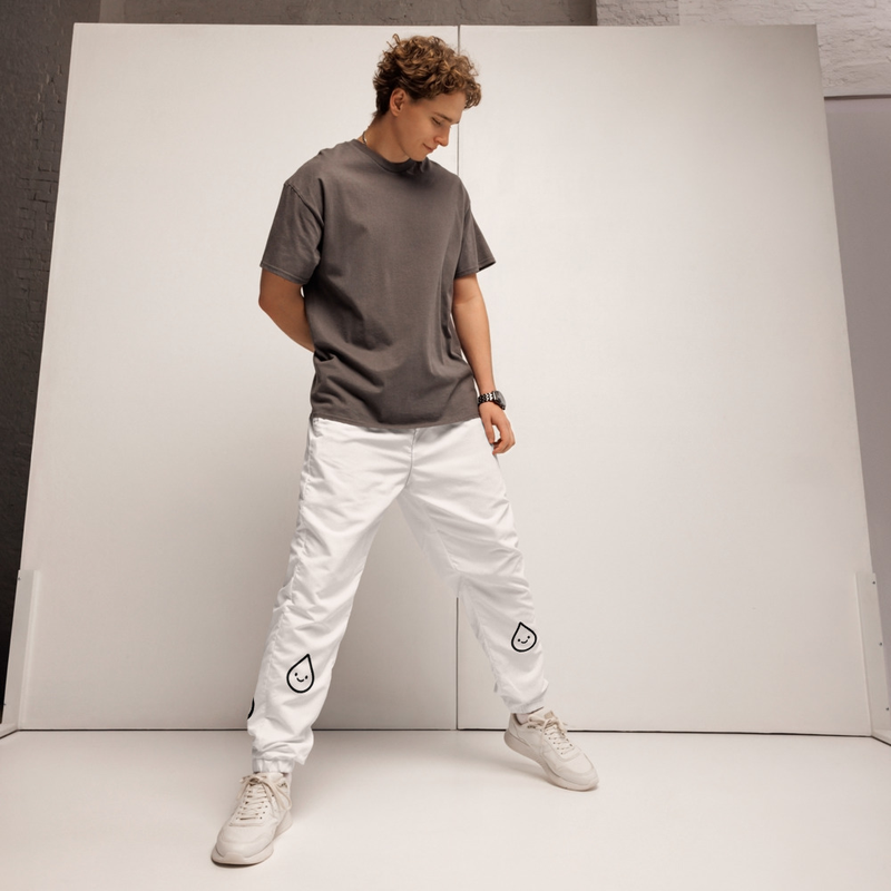 White Unisex Jogger Pants