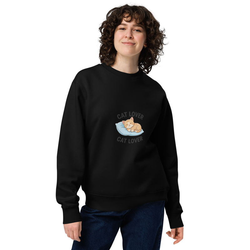 Cat Lover Unisex Eco Sweatshirt