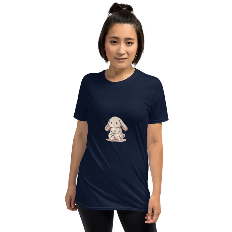 Cute Bunny Graphic Short-Sleeve Unisex T-Shirt