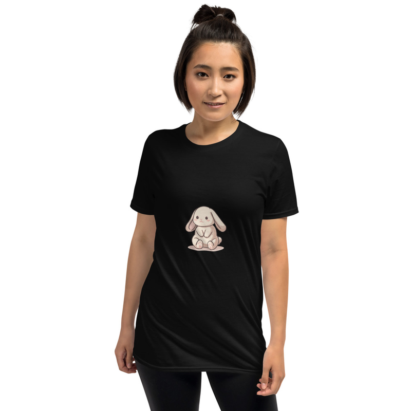 Cute Bunny Graphic Short-Sleeve Unisex T-Shirt