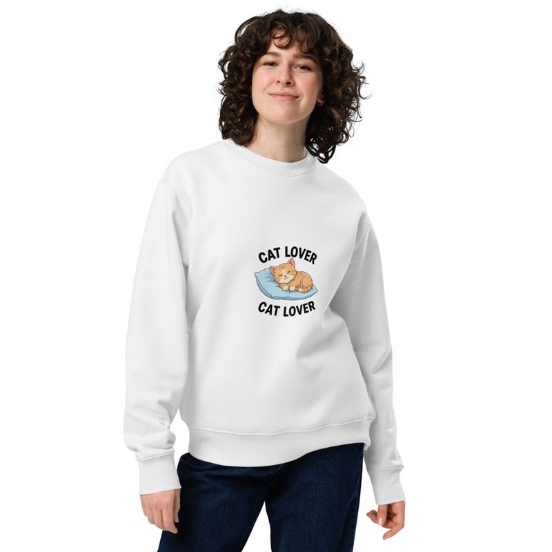 Cat Lover Unisex Eco Sweatshirt