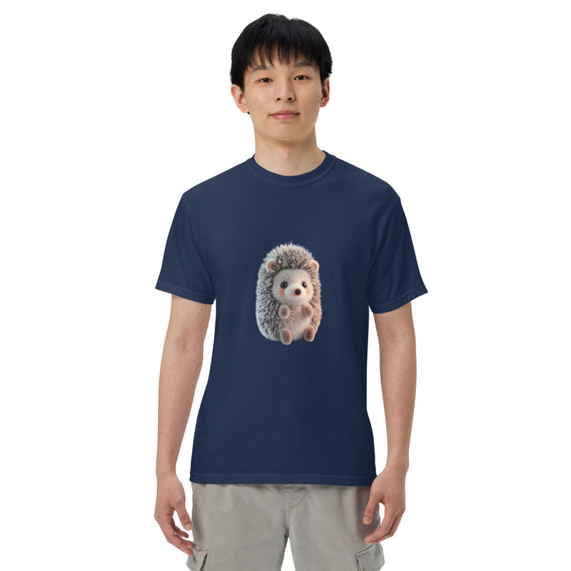 Hedgehog Graphic Unisex garment-dyed heavyweight t-shirt