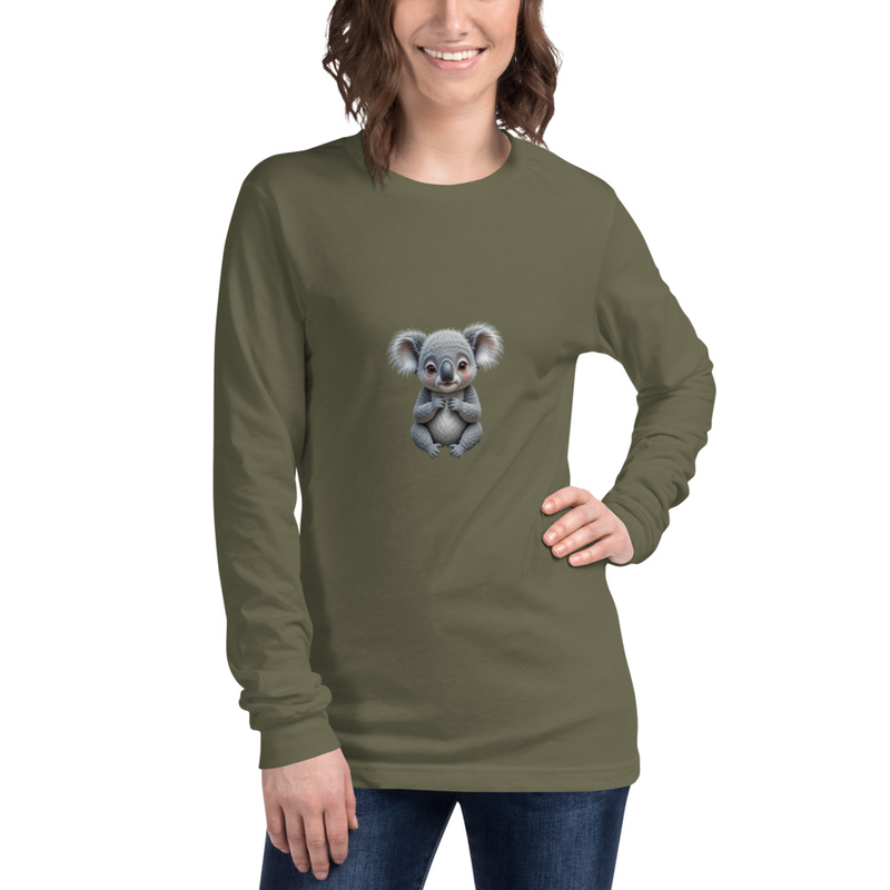 Unisex Koala Long Sleeve Tee