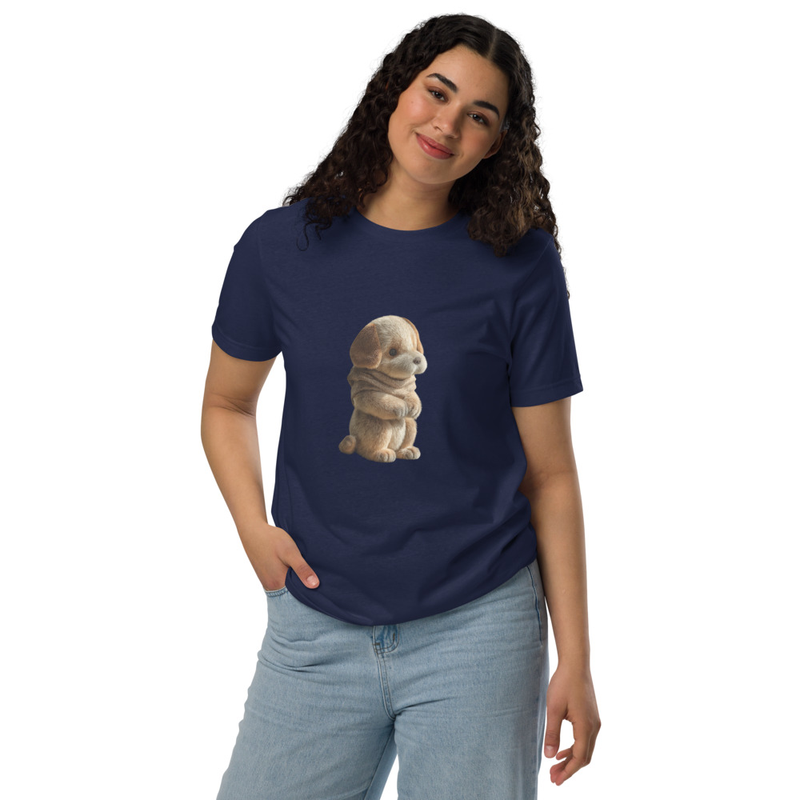 Cute Puppy Graphic Unisex staple eco T-shirt