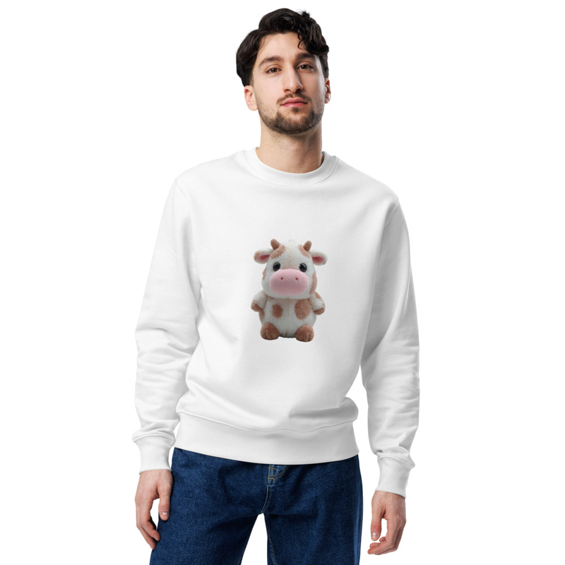 Cute Cow Unisex eco Sweatshirt