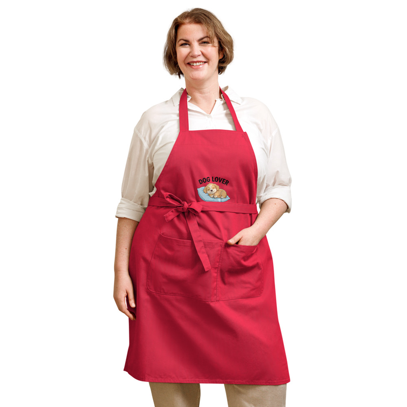 Dog Lover Embroidered Apron