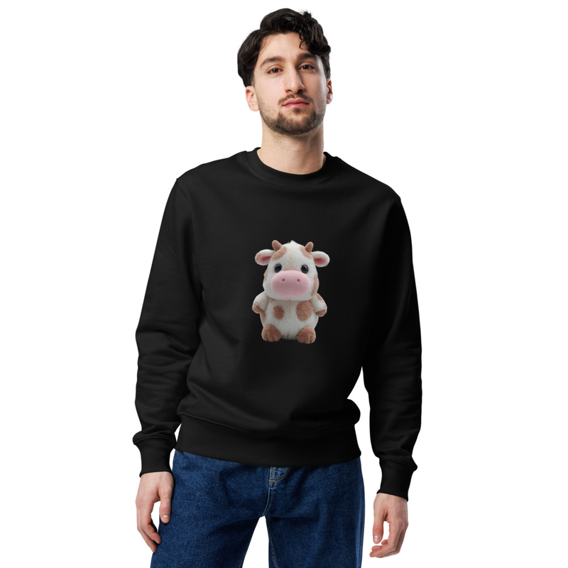 Cute Cow Unisex eco Sweatshirt