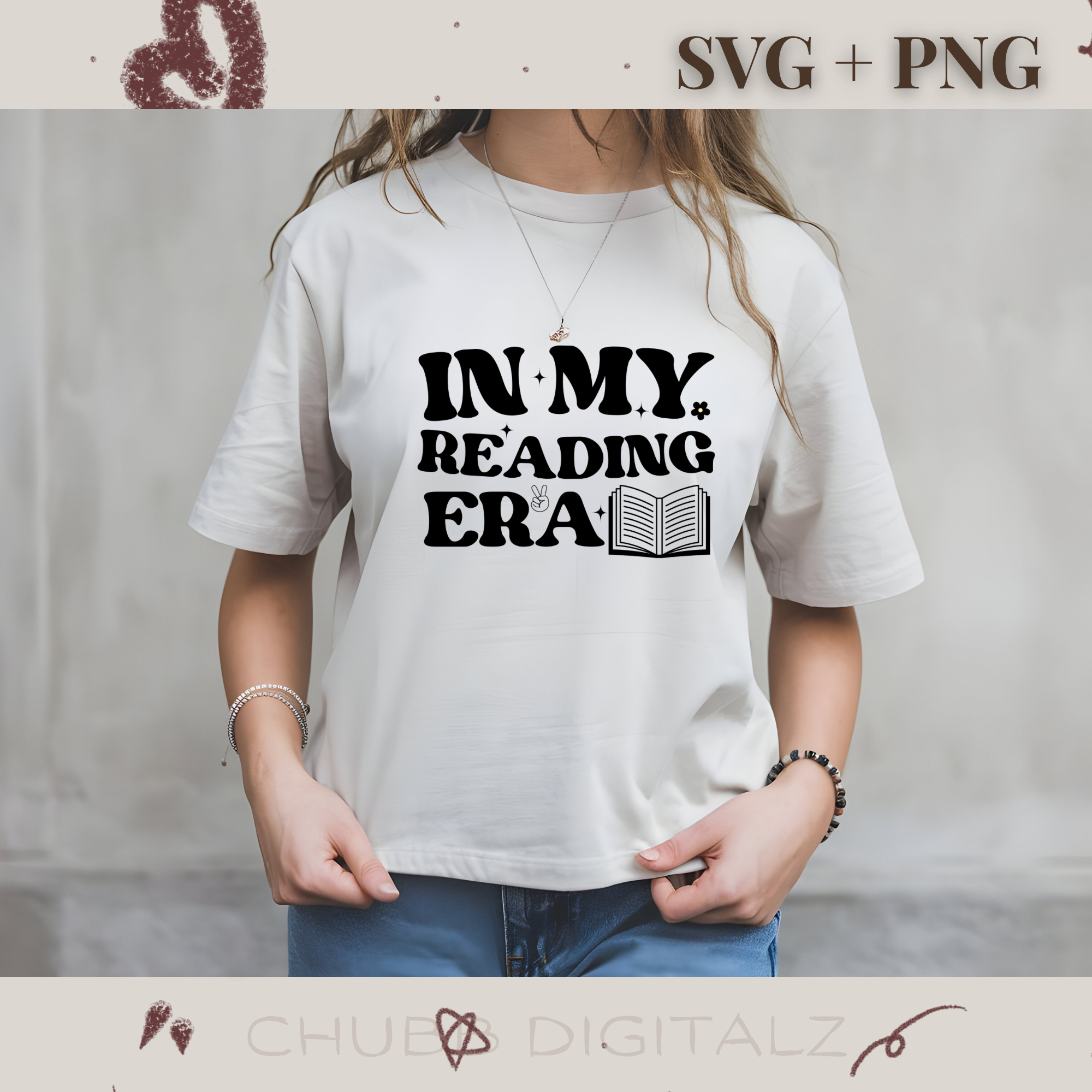 In My Reading Era SVG PNG | Book Lover | Digital Download | Instant File