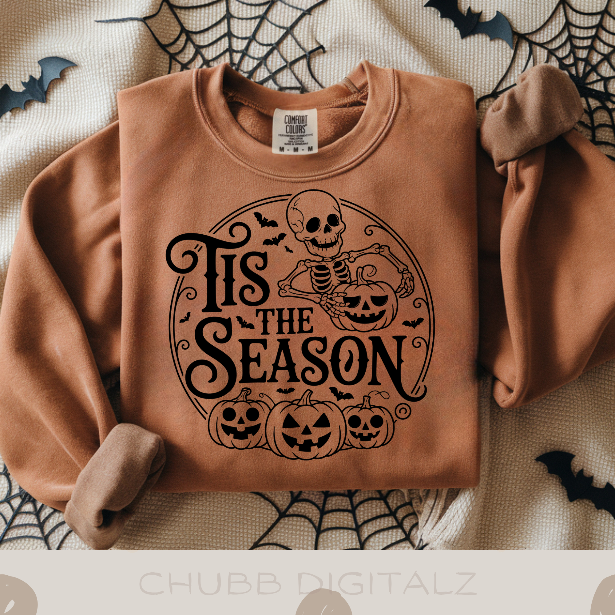 Tis The Season SVG PNG | Halloween | Skeleton | Pumpkins | Bats | Digital Download | Instant File