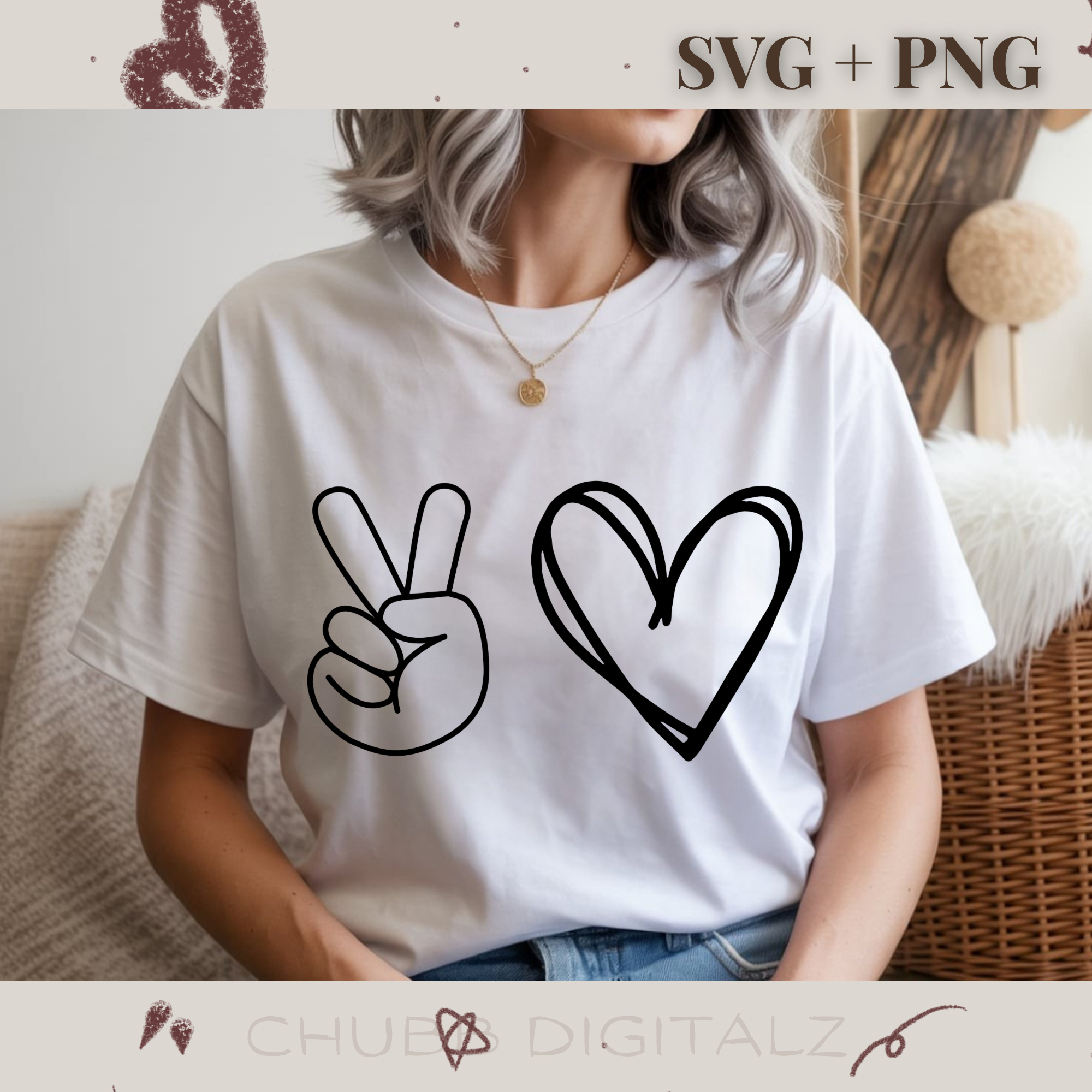 Peace Love SVG PNG | Peace | Love | Digital Download | Instant File