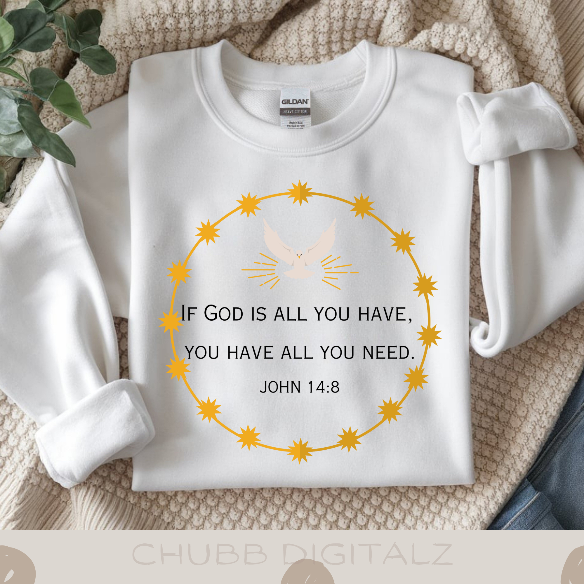 If God Is All You Have, You Have All You Need - John 14:8 SVG PNG | Religion | Religious | God | Bible Verse | Digital Download | Instant File