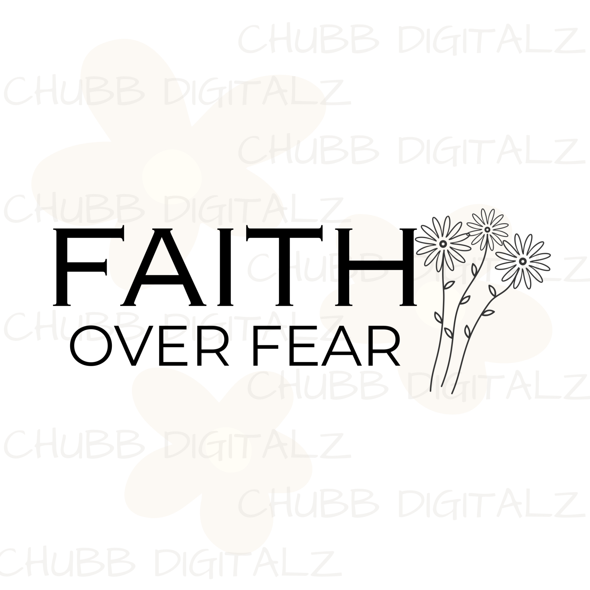 Faith Over Fear SVG PNG | Religion | Religious | God | Digital Download | Instant File