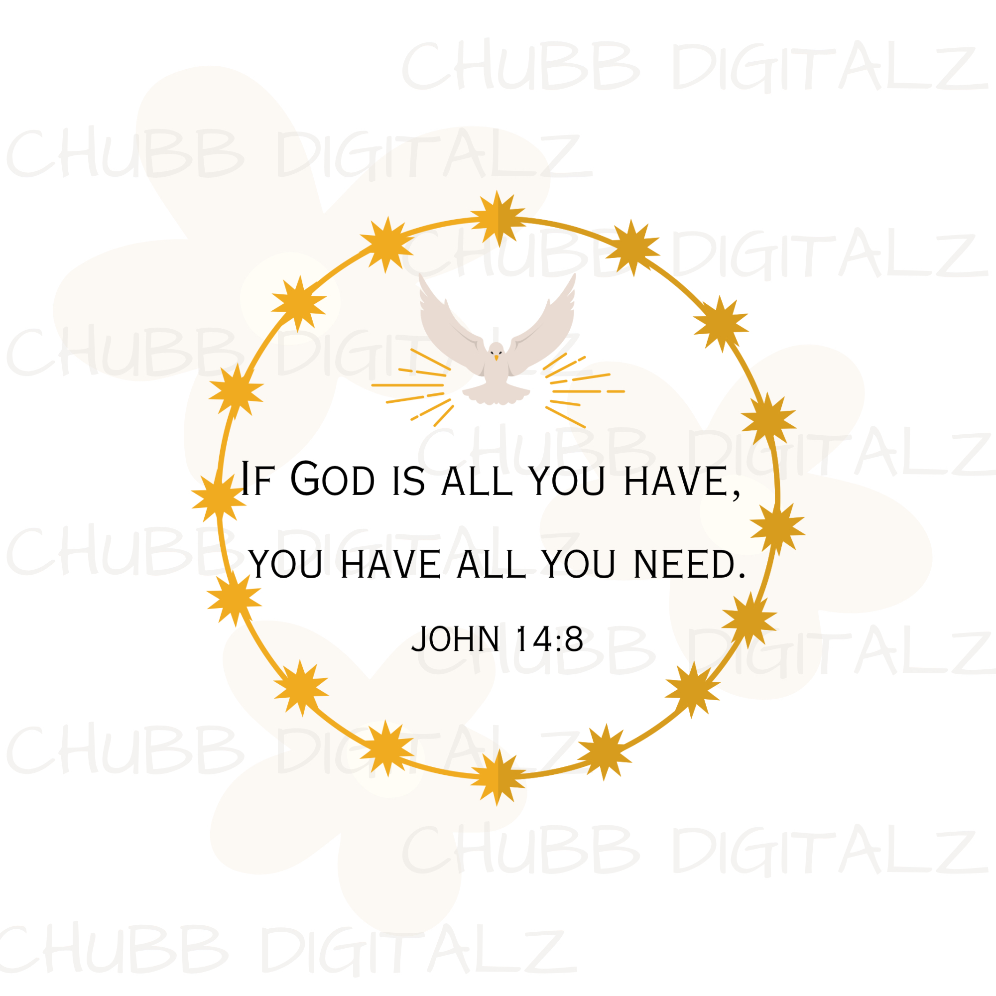 If God Is All You Have, You Have All You Need - John 14:8 SVG PNG | Religion | Religious | God | Bible Verse | Digital Download | Instant File