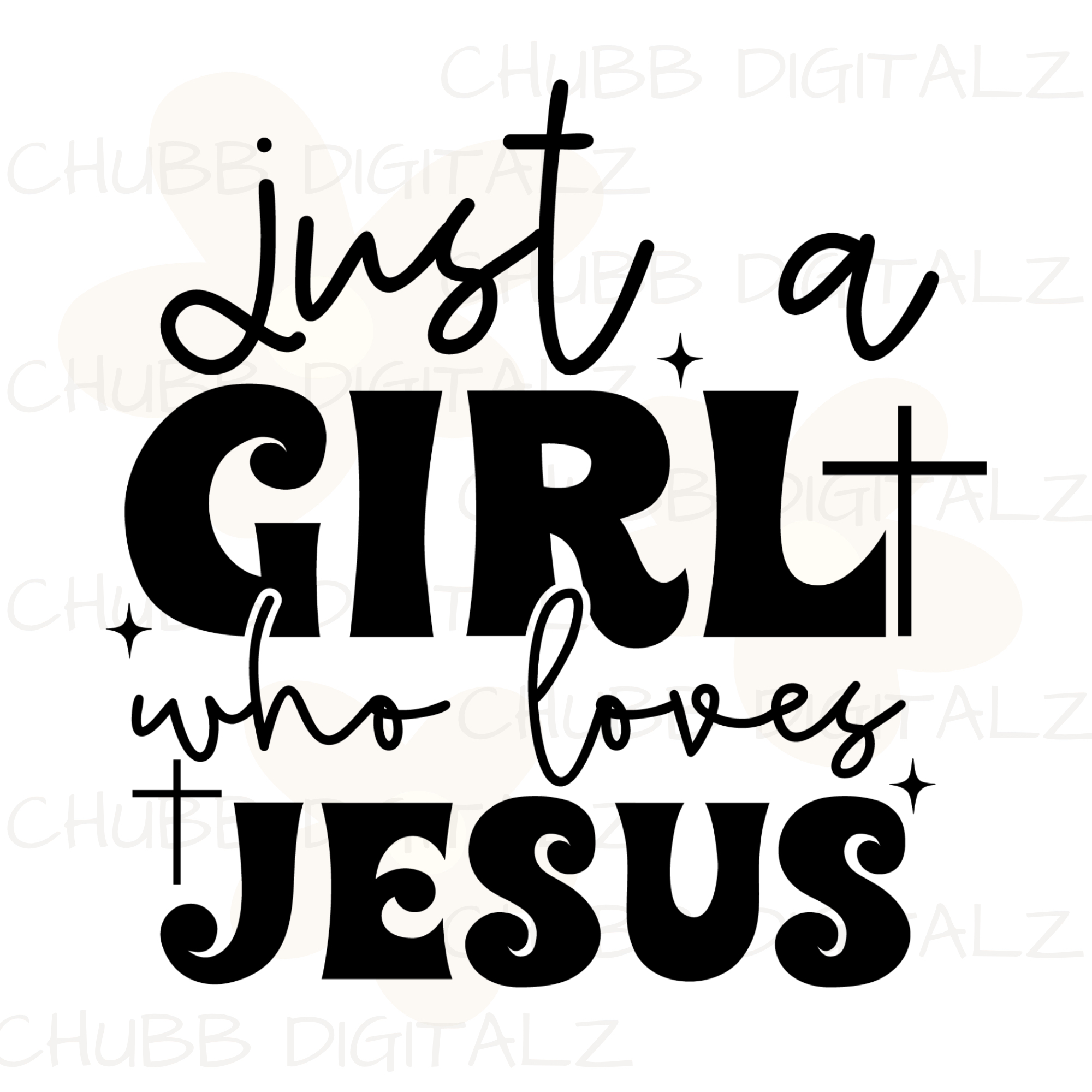 Just A Girl Who Loves Jesus SVG PNG | Religion | Religious | God | Digital Download | Instant File