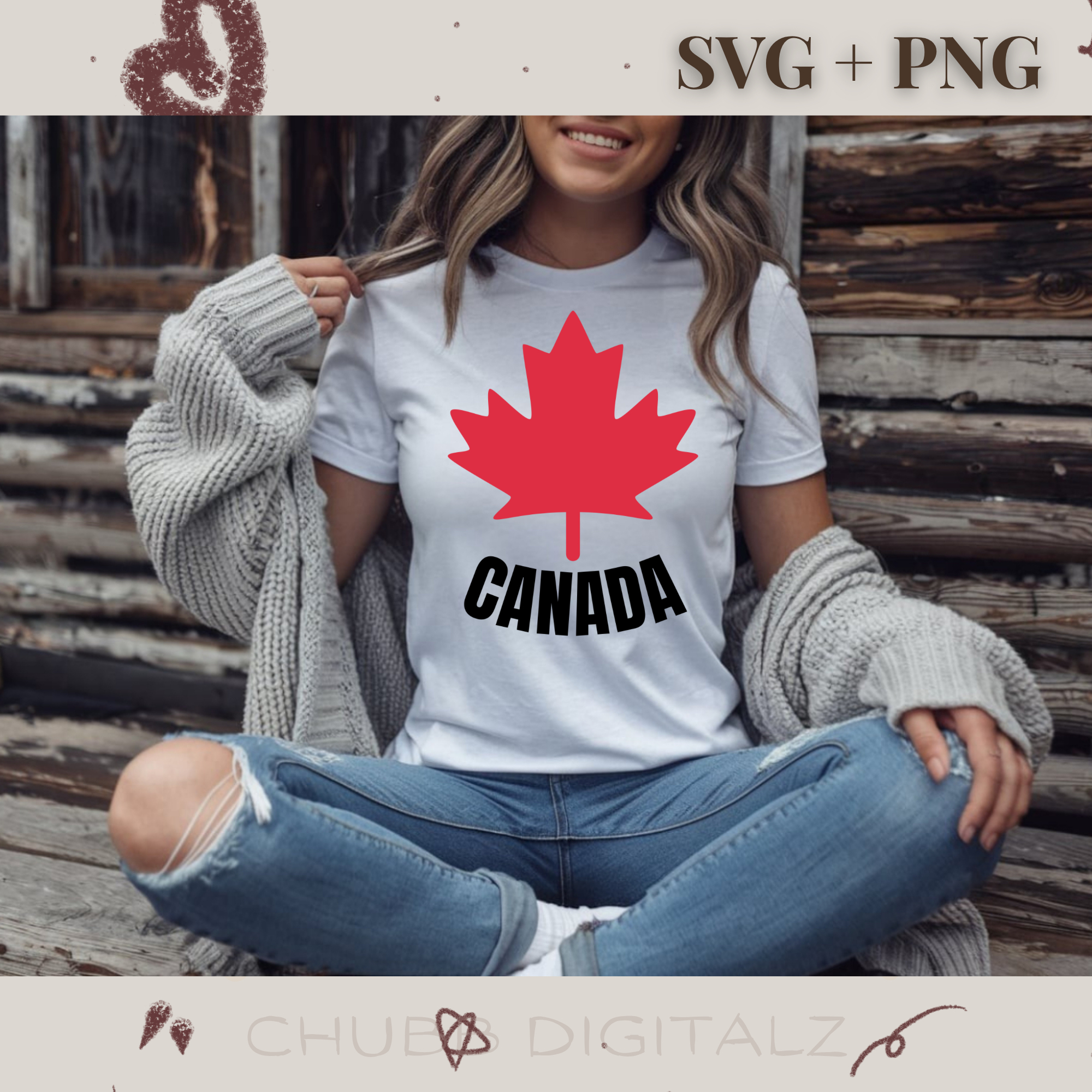 Canada SVG PNG | Canada | Canadian Flag | Digital Download | Instant File