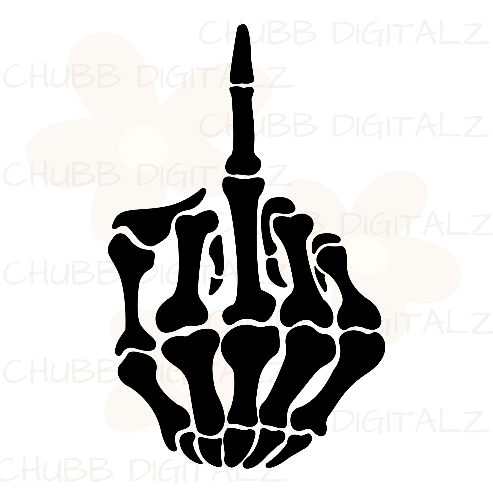 Middle Finger SVG PNG | Skeleton | Skeleton Hand | Digital Download | Instant File