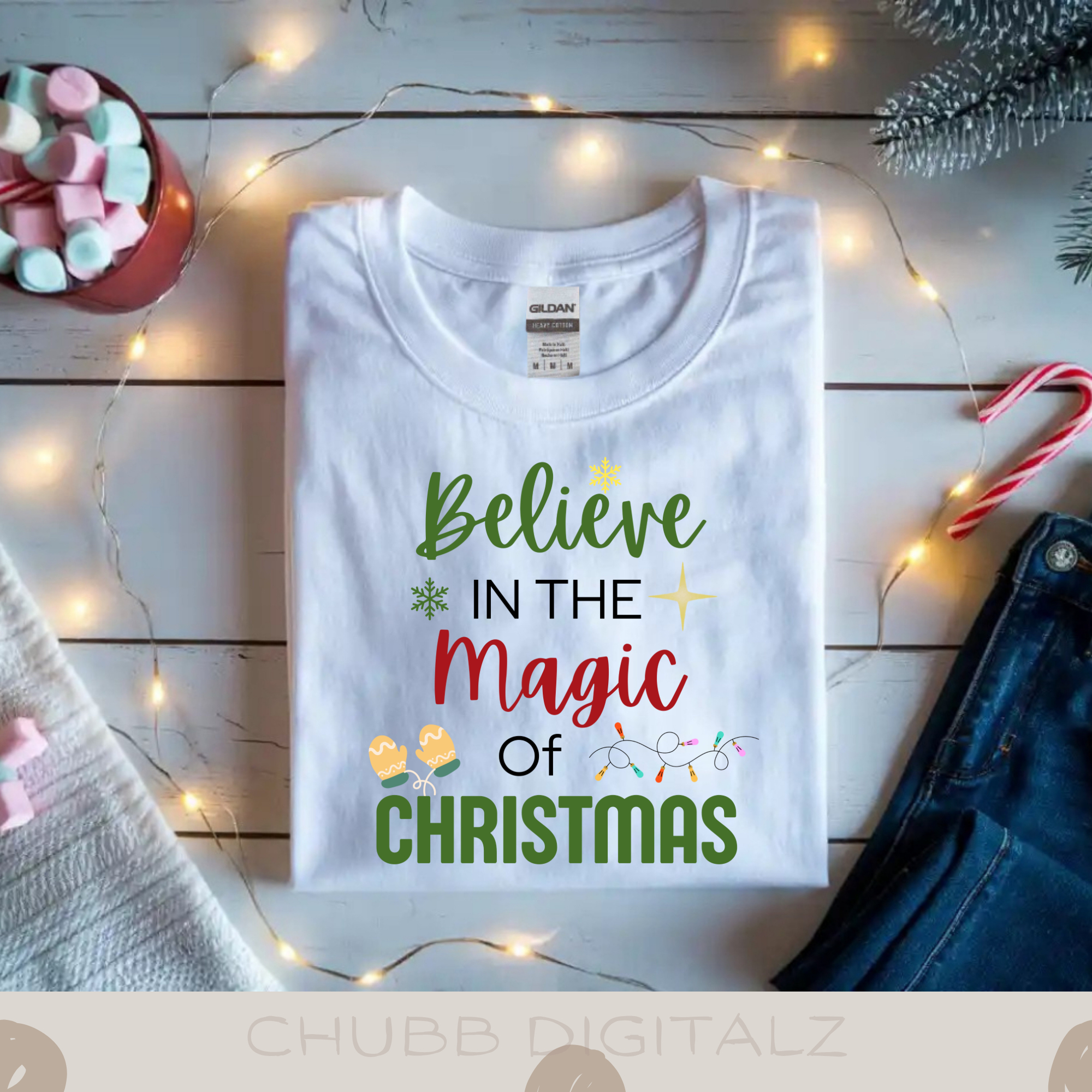 Believe In The Magic Of Christmas SVG PNG | Christmas | XMas | Digital Download | Instant File