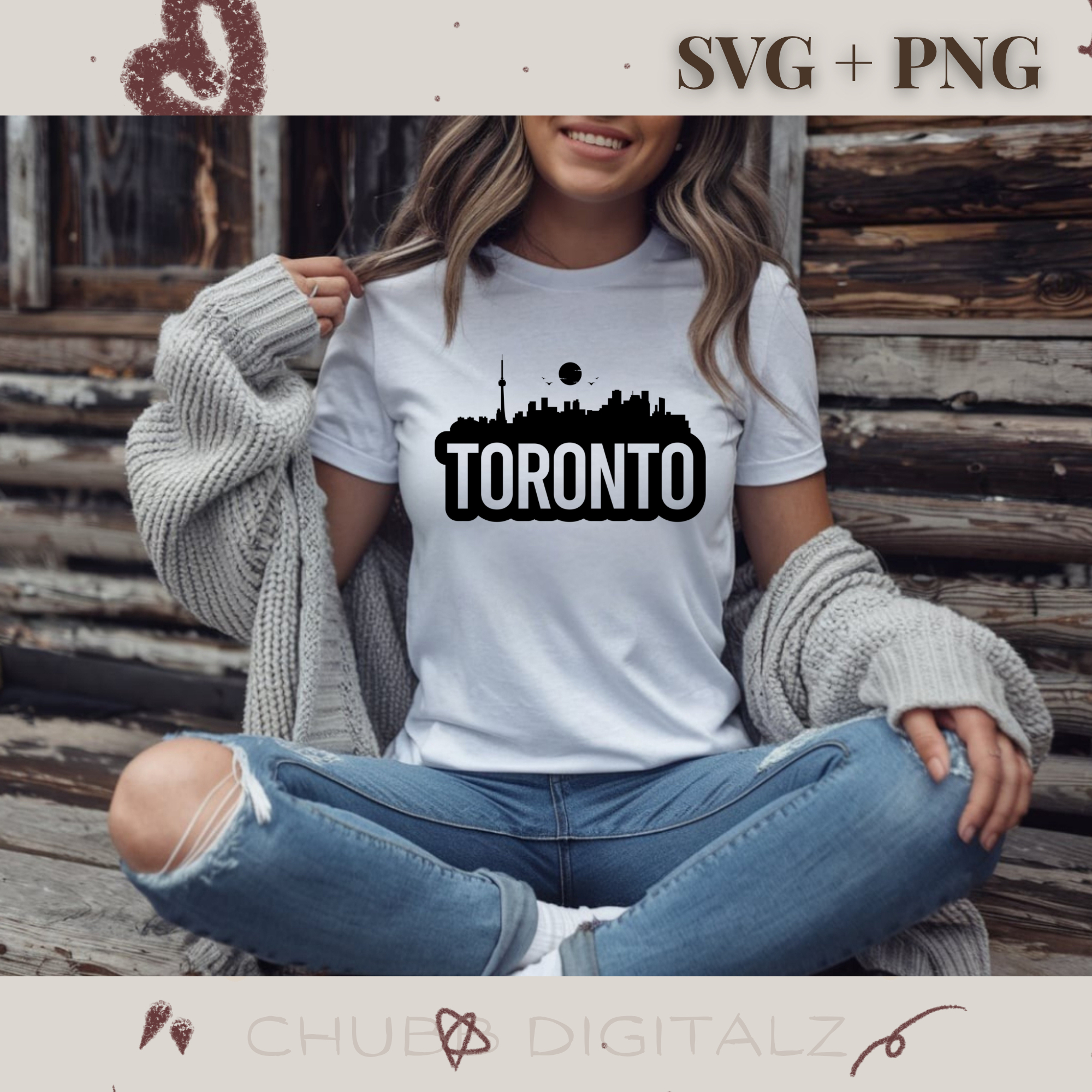 Toronto SVG PNG | Toronto | Canada | Canadian Flag | Digital Download | Instant File
