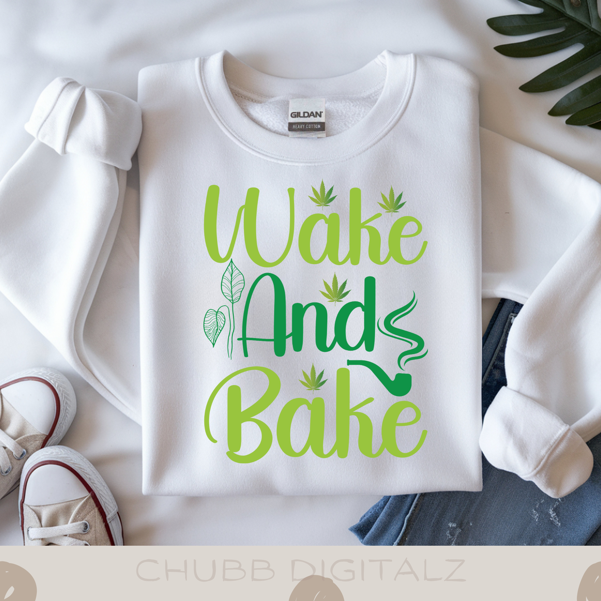 Wake And Bake SVG PNG | Weed | Cannabis | Mary Jane | Joint | Digital Download | Instant File