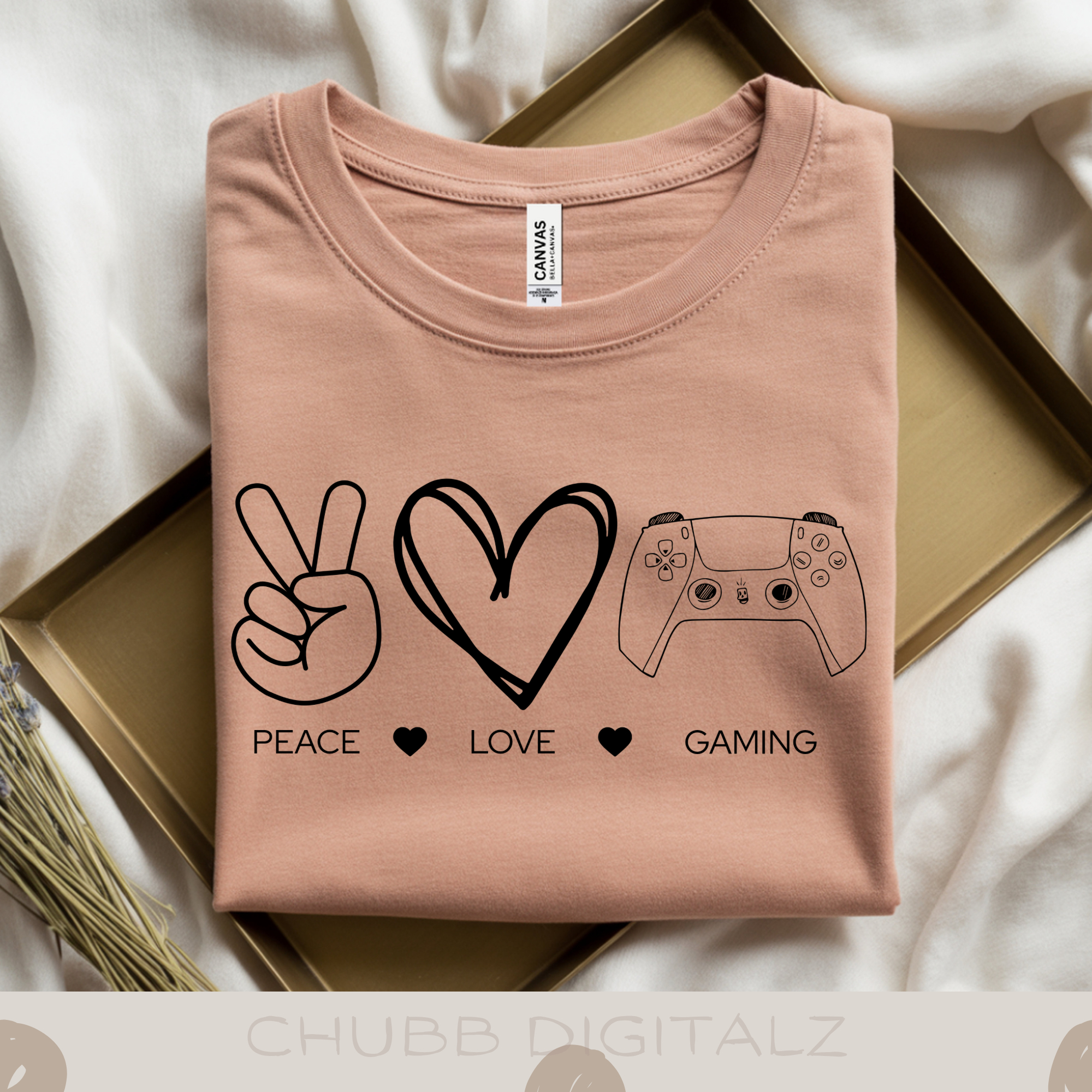 Peace Love Gaming SVG PNG | Peace | Love | Gaming | Gamer | Digital Download | Instant File