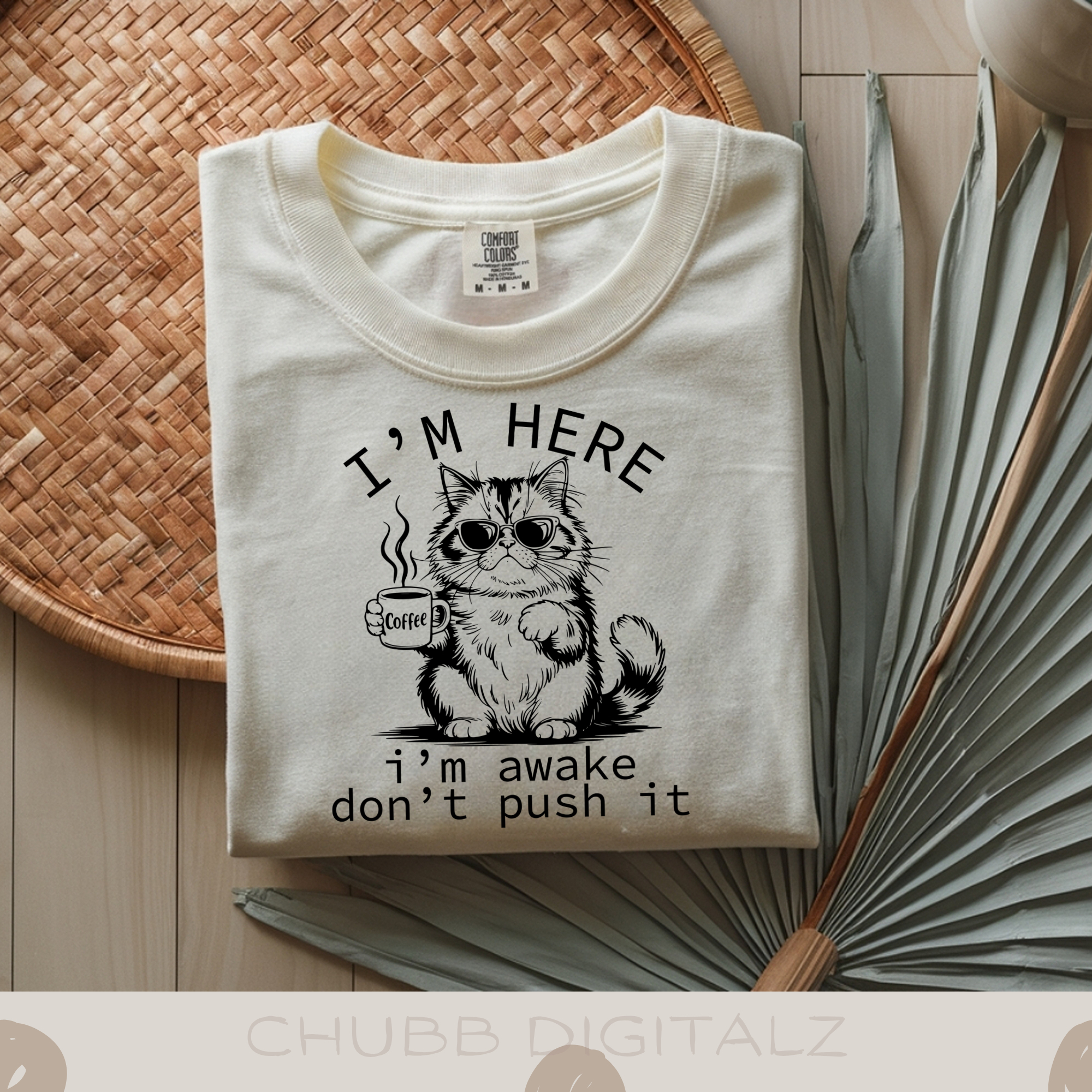 I’m Here I’m Awake Don’t Push It SVG PNG | Sarcasm | Digital Download | Instant File